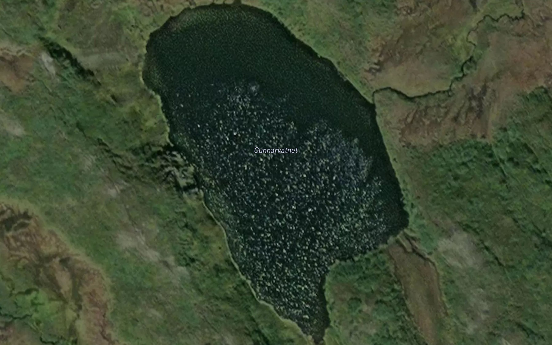 Satellite map of the Gunnarvatnet
