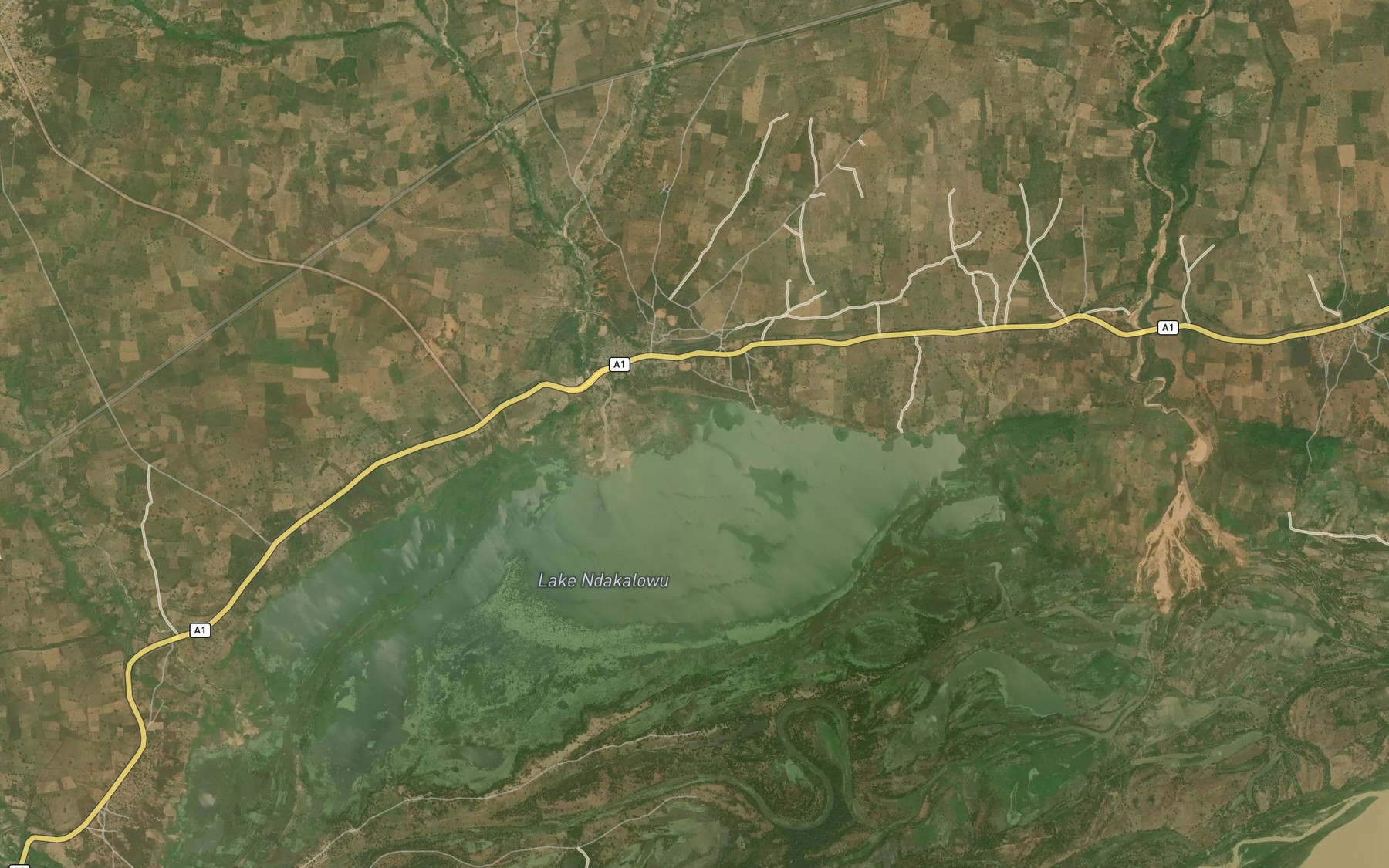 Satellite map of the RiverGwadaku