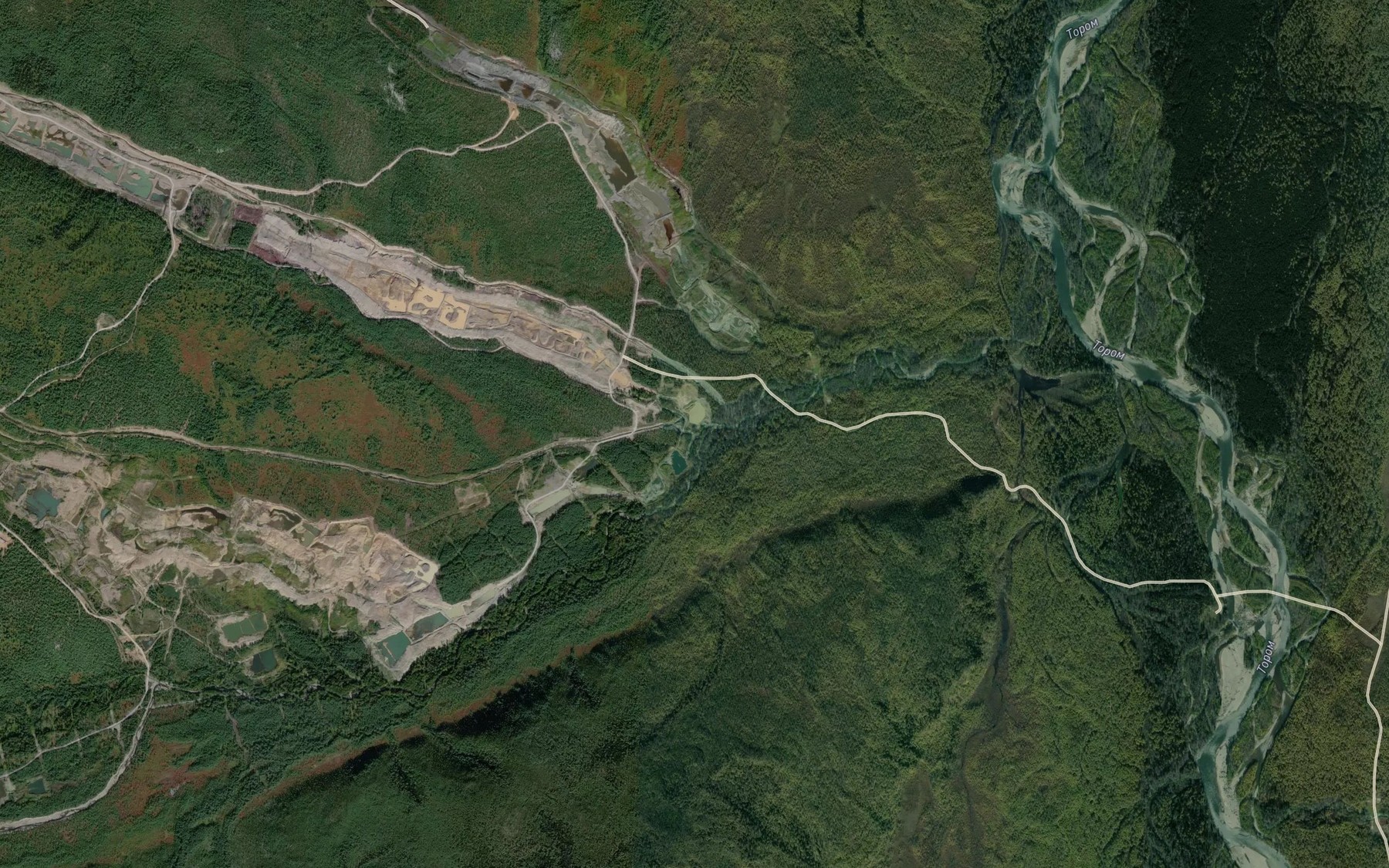 Satellite map of the Malyy Nyuman