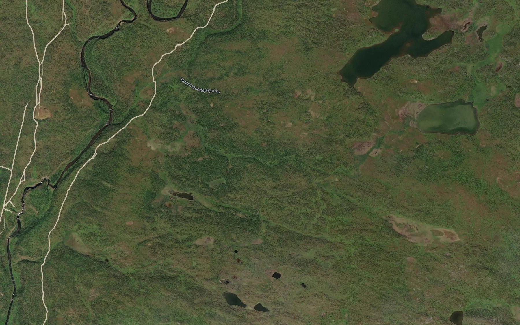 Satellite map of the Uccaguollejarjakka