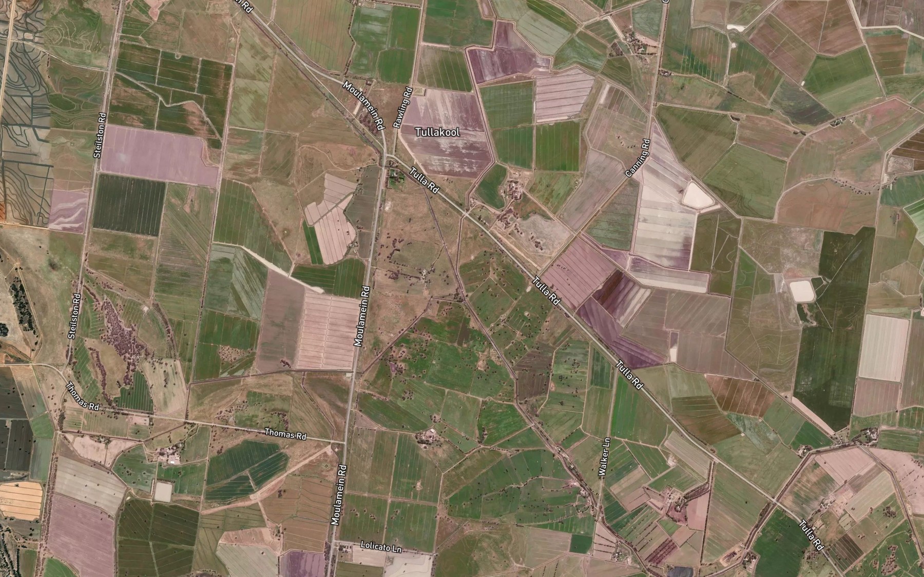 Satellite map of the Tullakool Channel