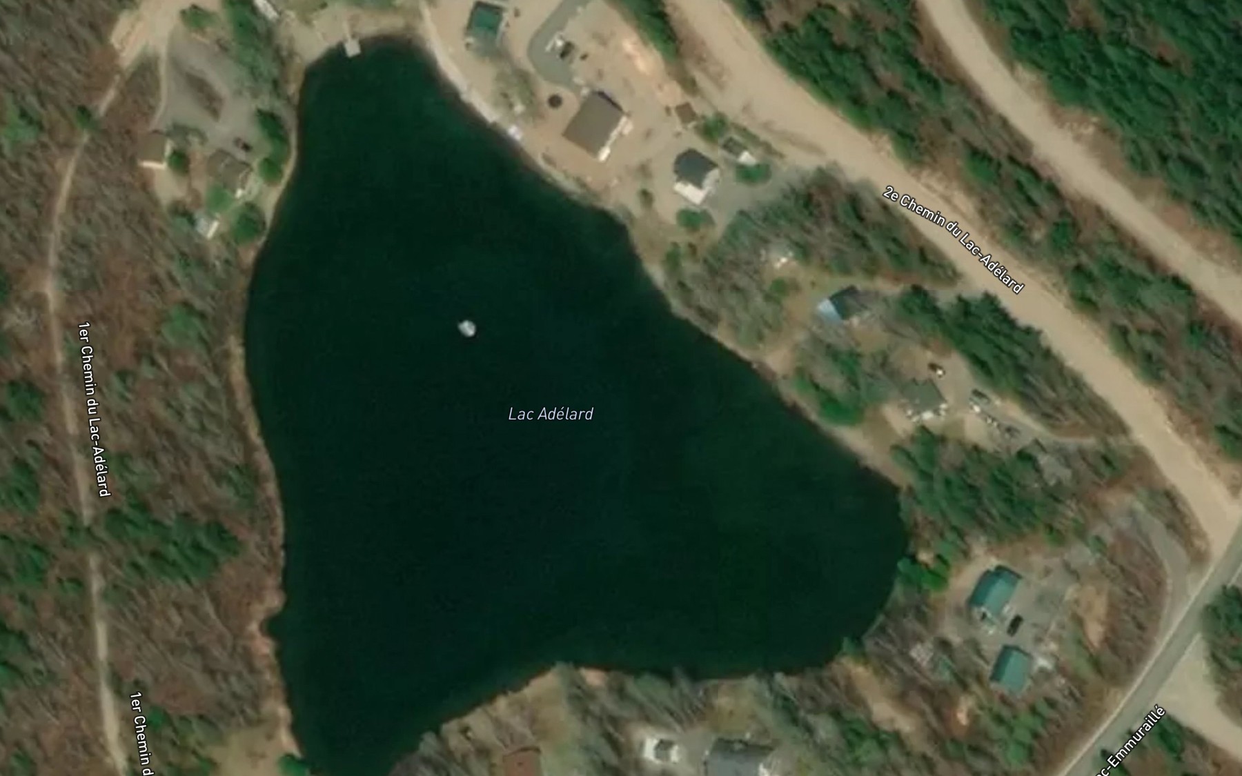 Satellite map of the Lac Adelard