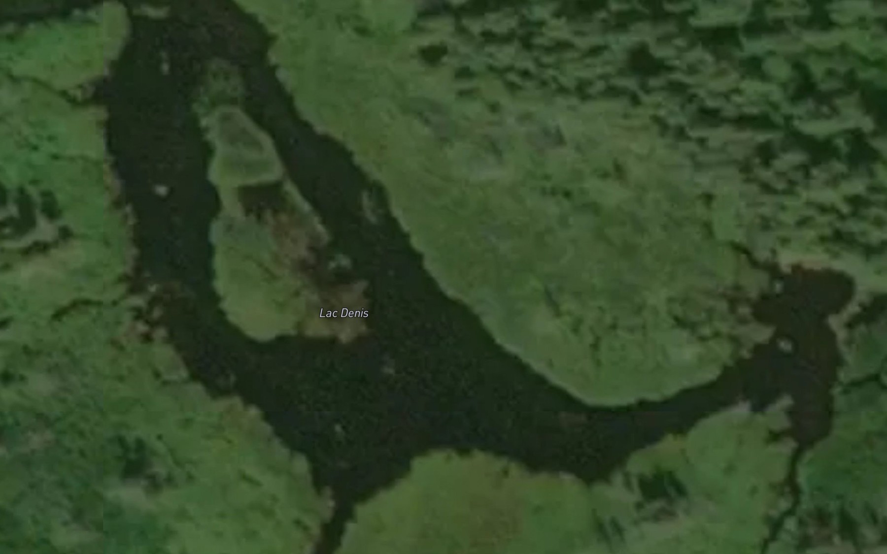 Satellite map of the Lac Denis