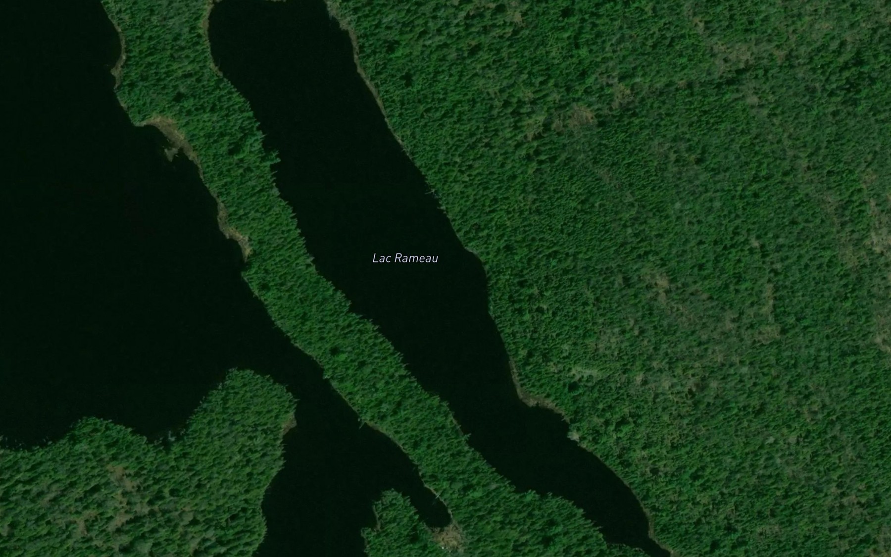 Satellite map of the Lac Rameau