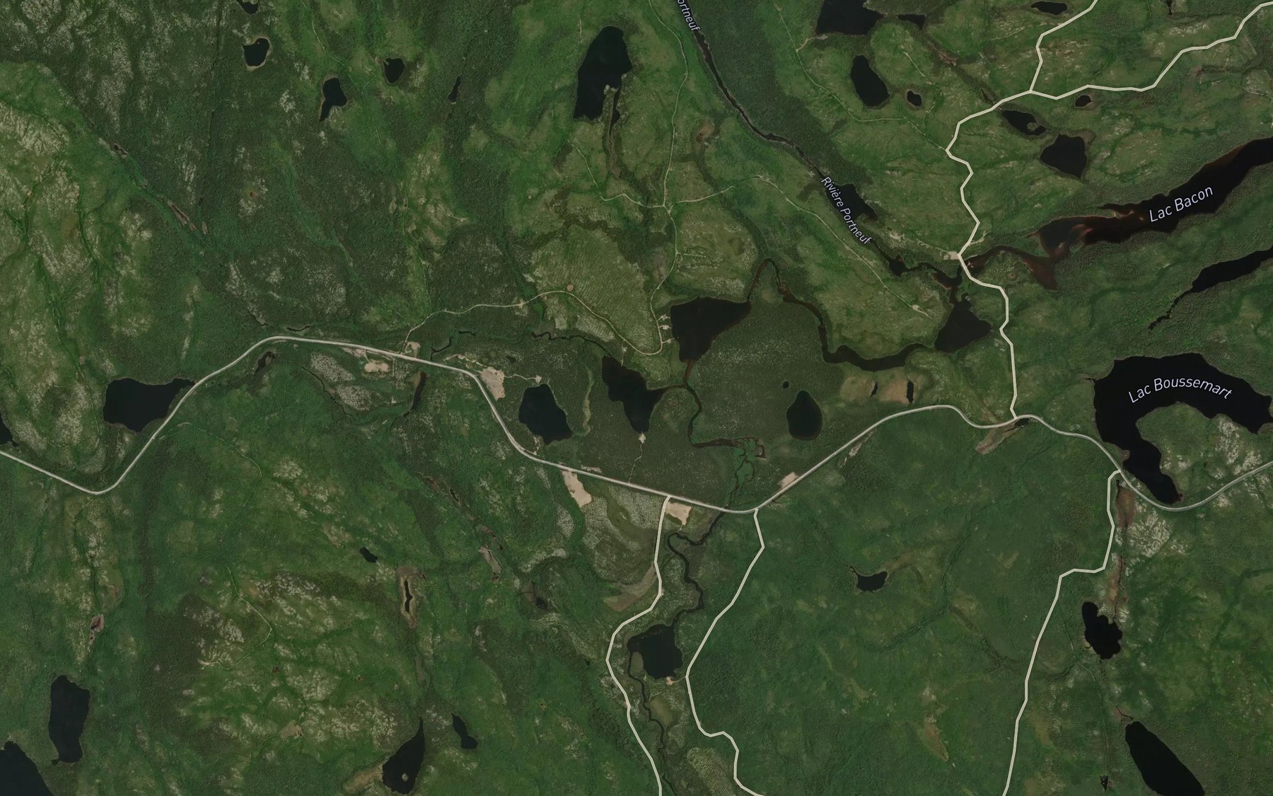 Satellite map of the Lac Lucien
