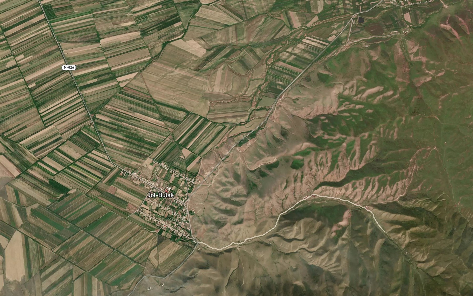 Satellite map of the Aryk Dzhantay-Kayyr