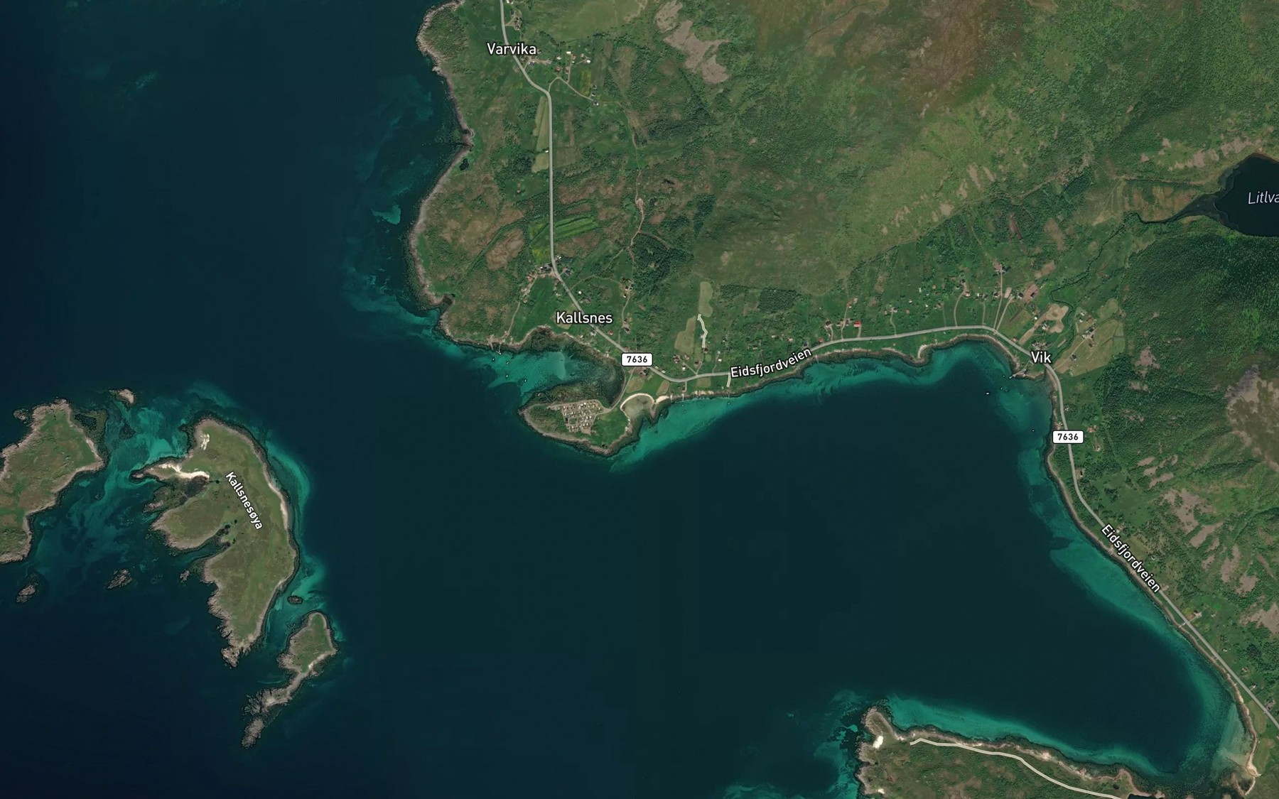Satellite map of the Lillehavet