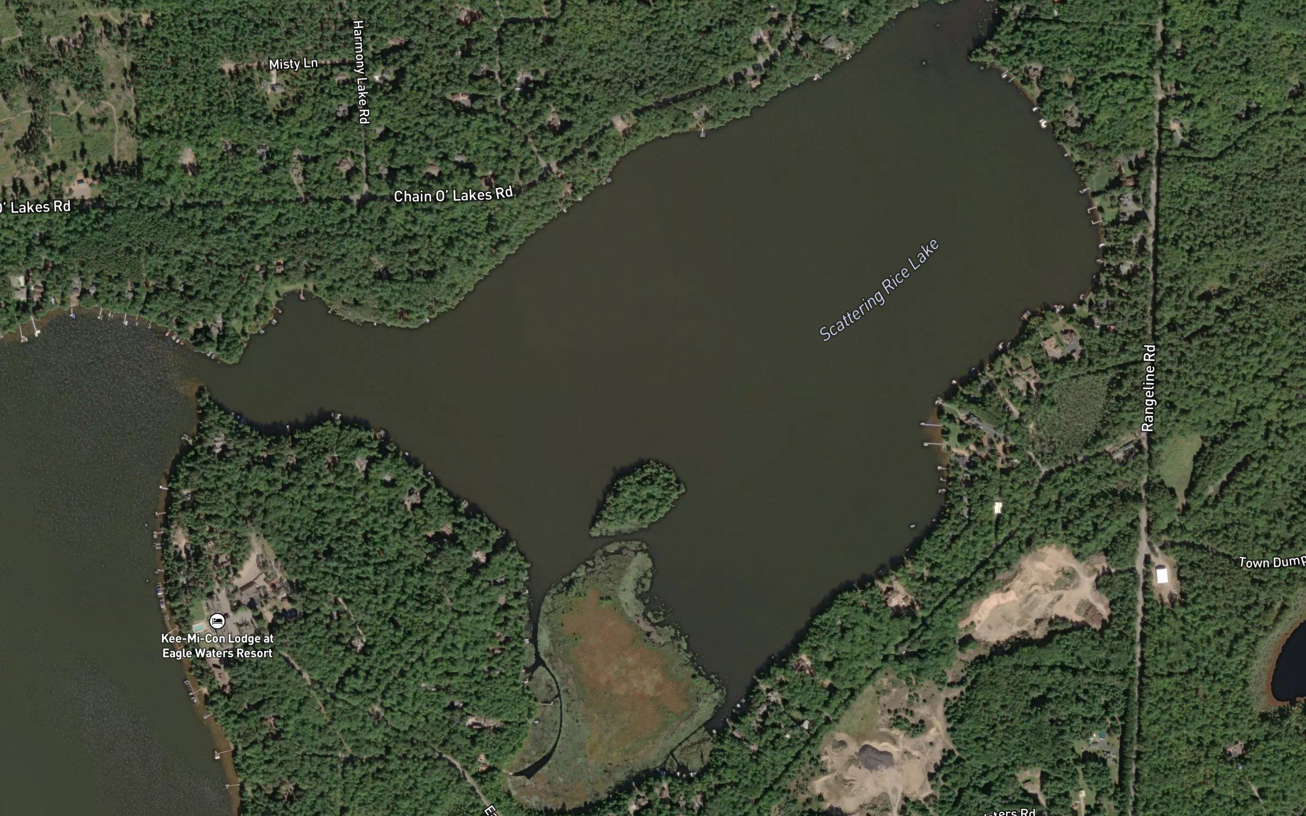 Scattering Rice Lake