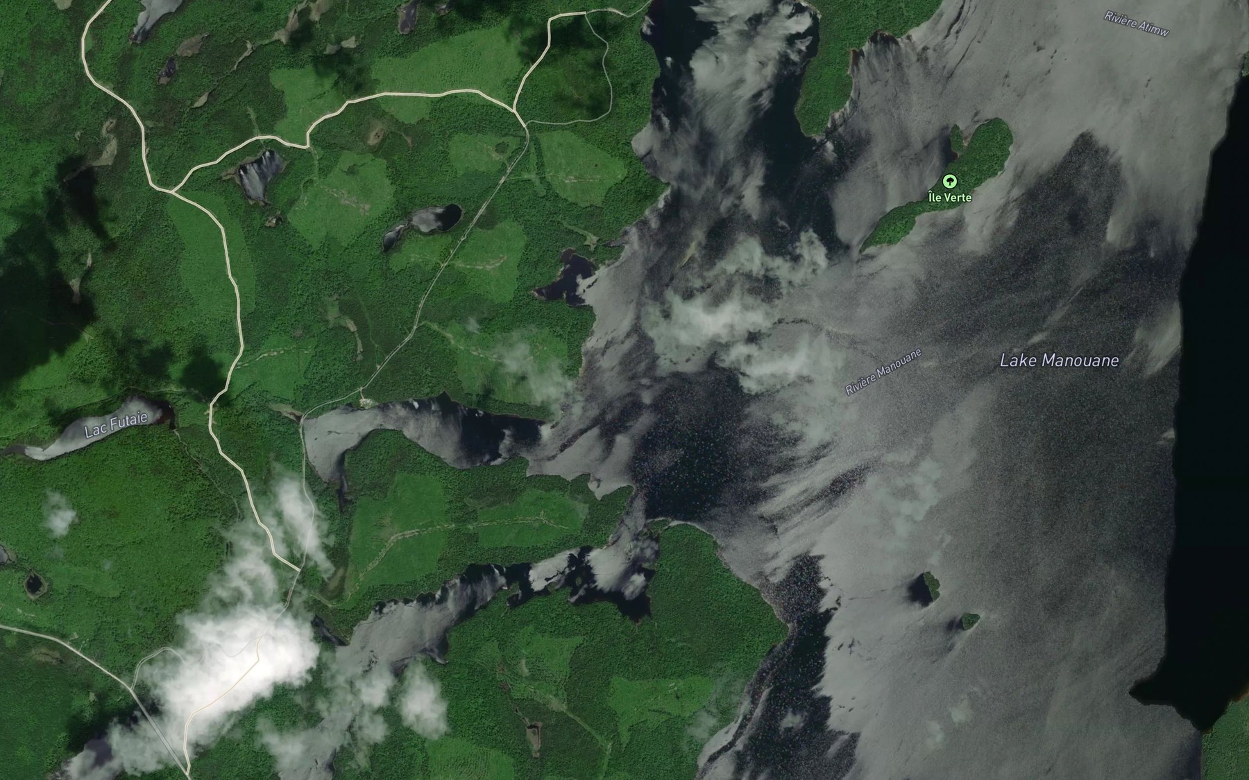 Satellite map of the Baie du Dore