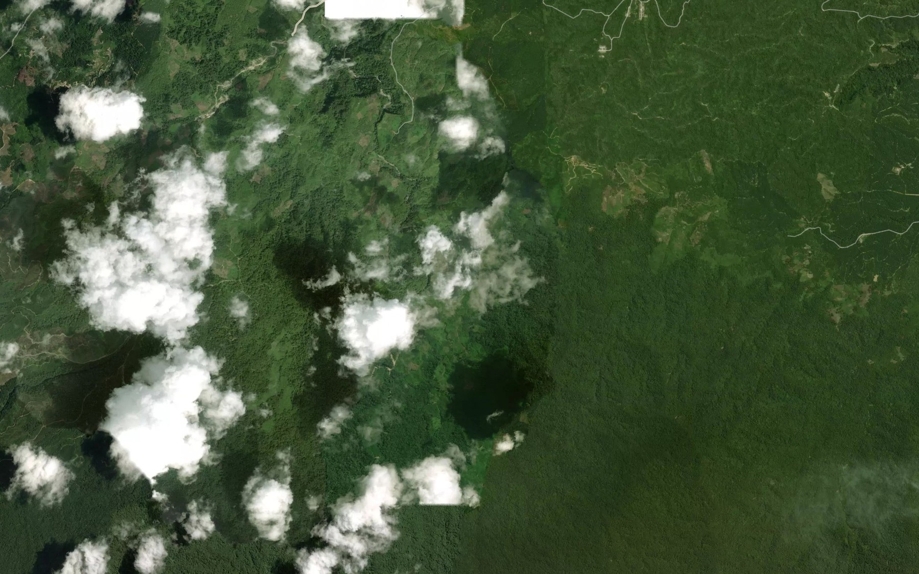 Satellite map of the Aek Sibio