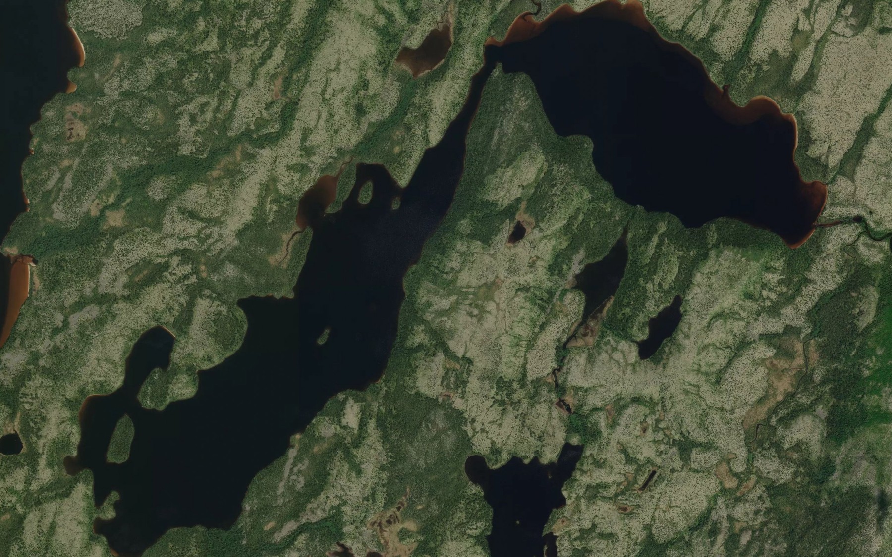 Satellite map of the Lac Amisku Kaatepuwet