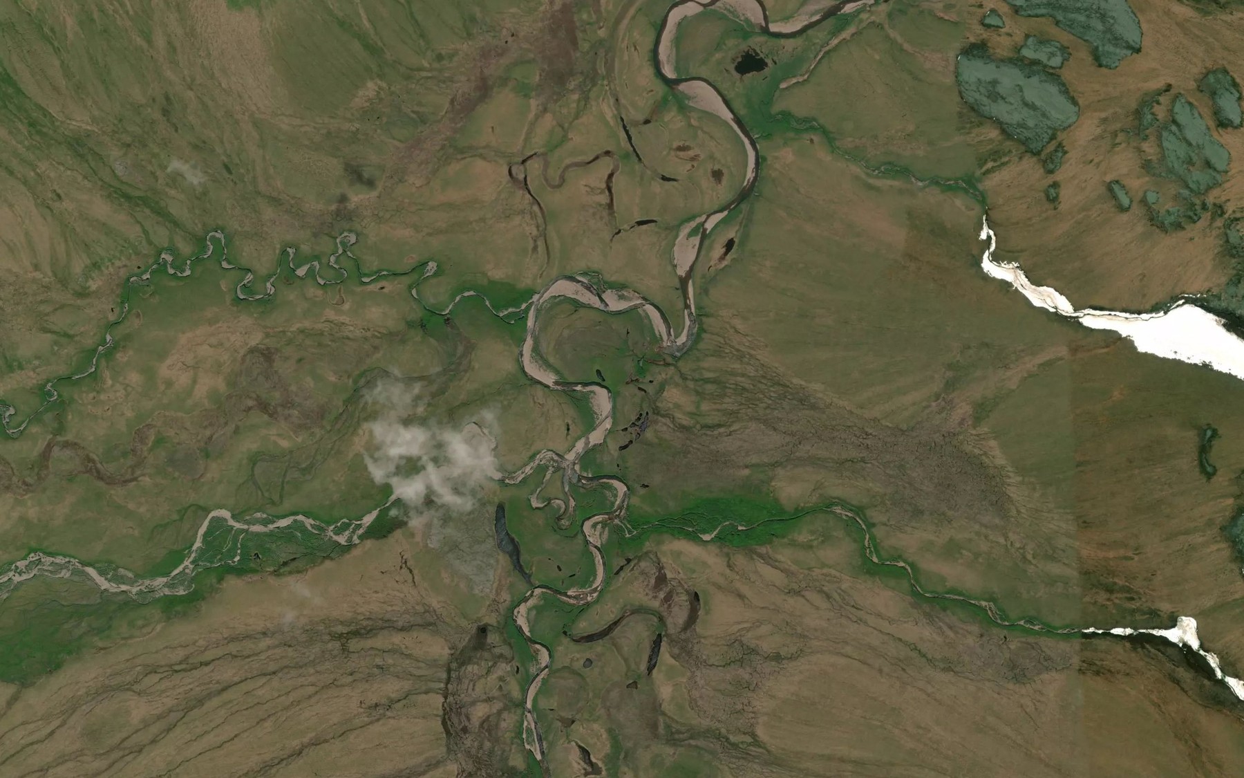 Satellite map of the Volcano Creek (not official)