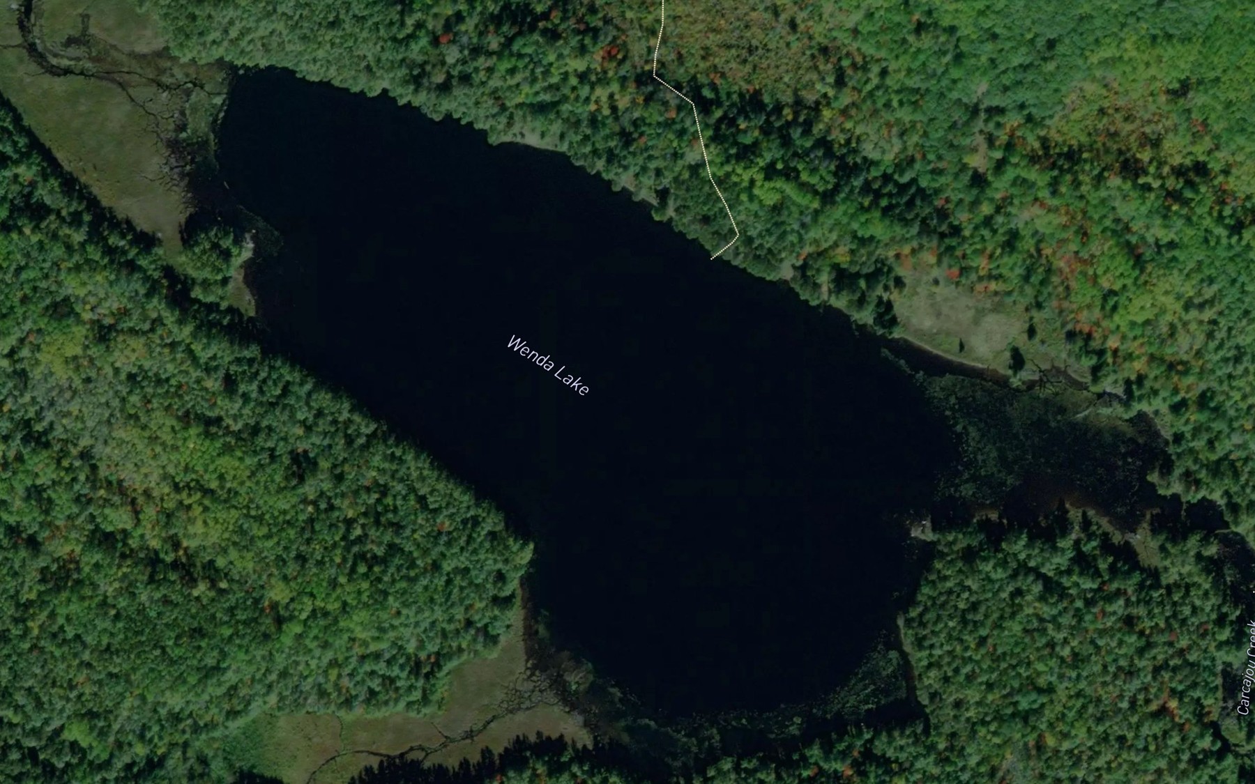 Satellite map of the Wenda Lake