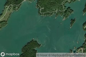 Satellite map of the Back River Cove