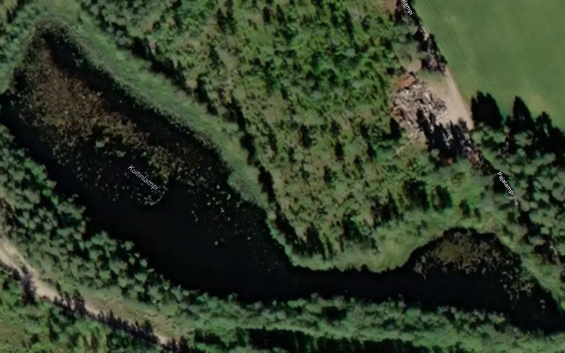 Satellite map of the Kuitinlampi