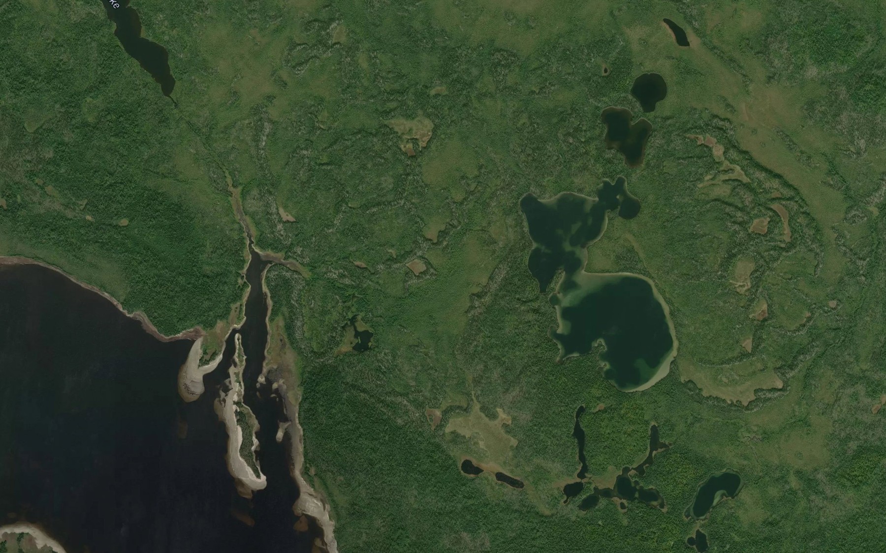 Satellite map of the Oldman Creek