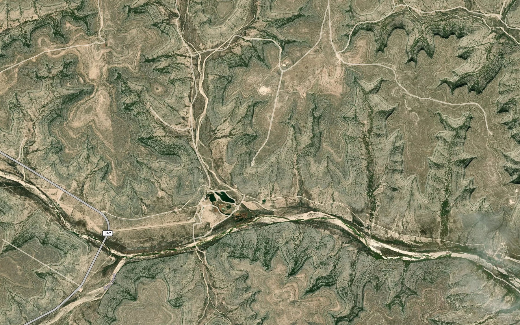 Satellite map of the T-5 Springs