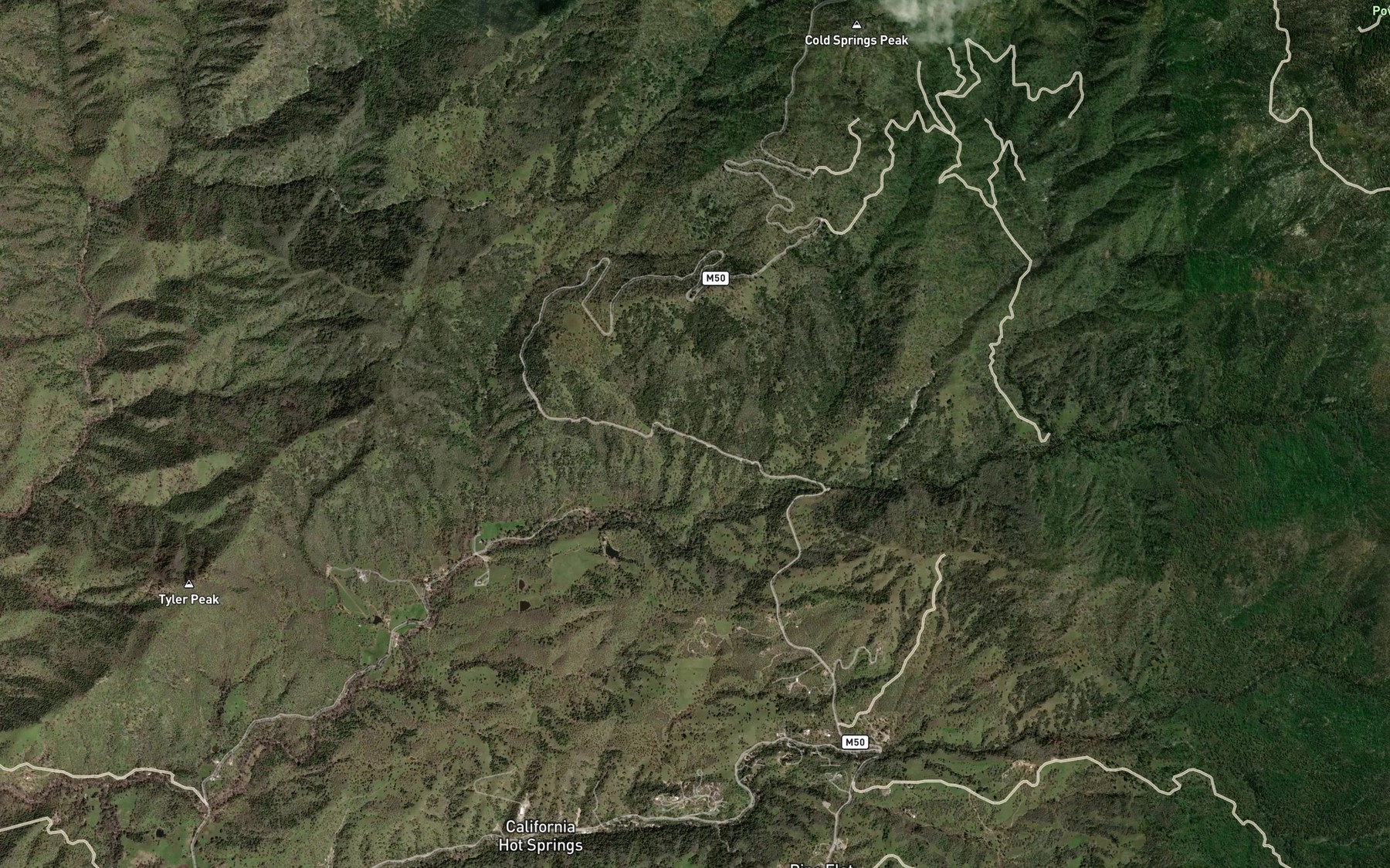 Satellite map of the Sycamore Spring