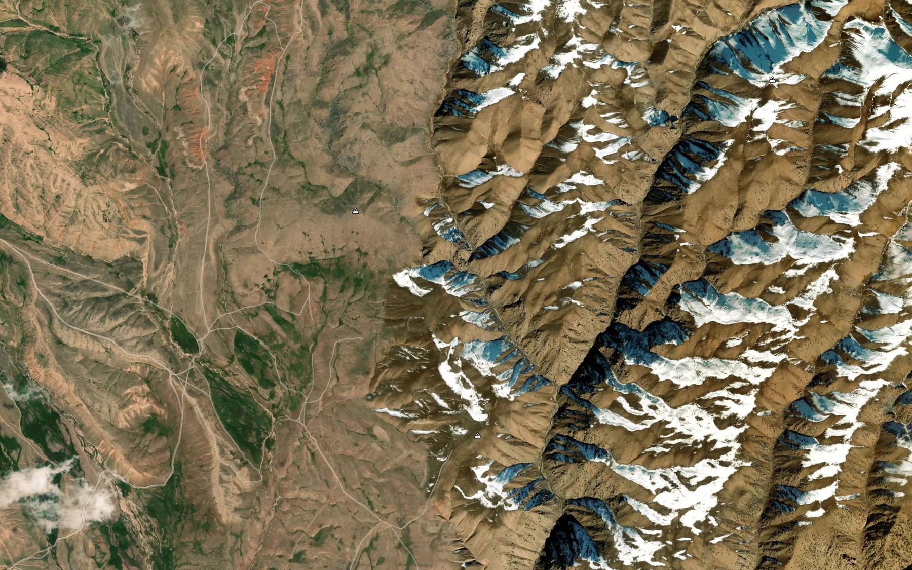 Satellite map of the Qo`ytoshsoy