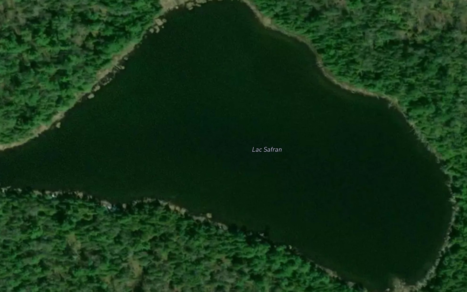 Satellite map of the Lac Safran