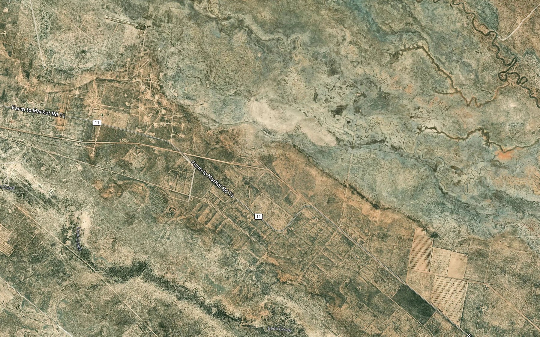 Satellite map of the Highline Canal