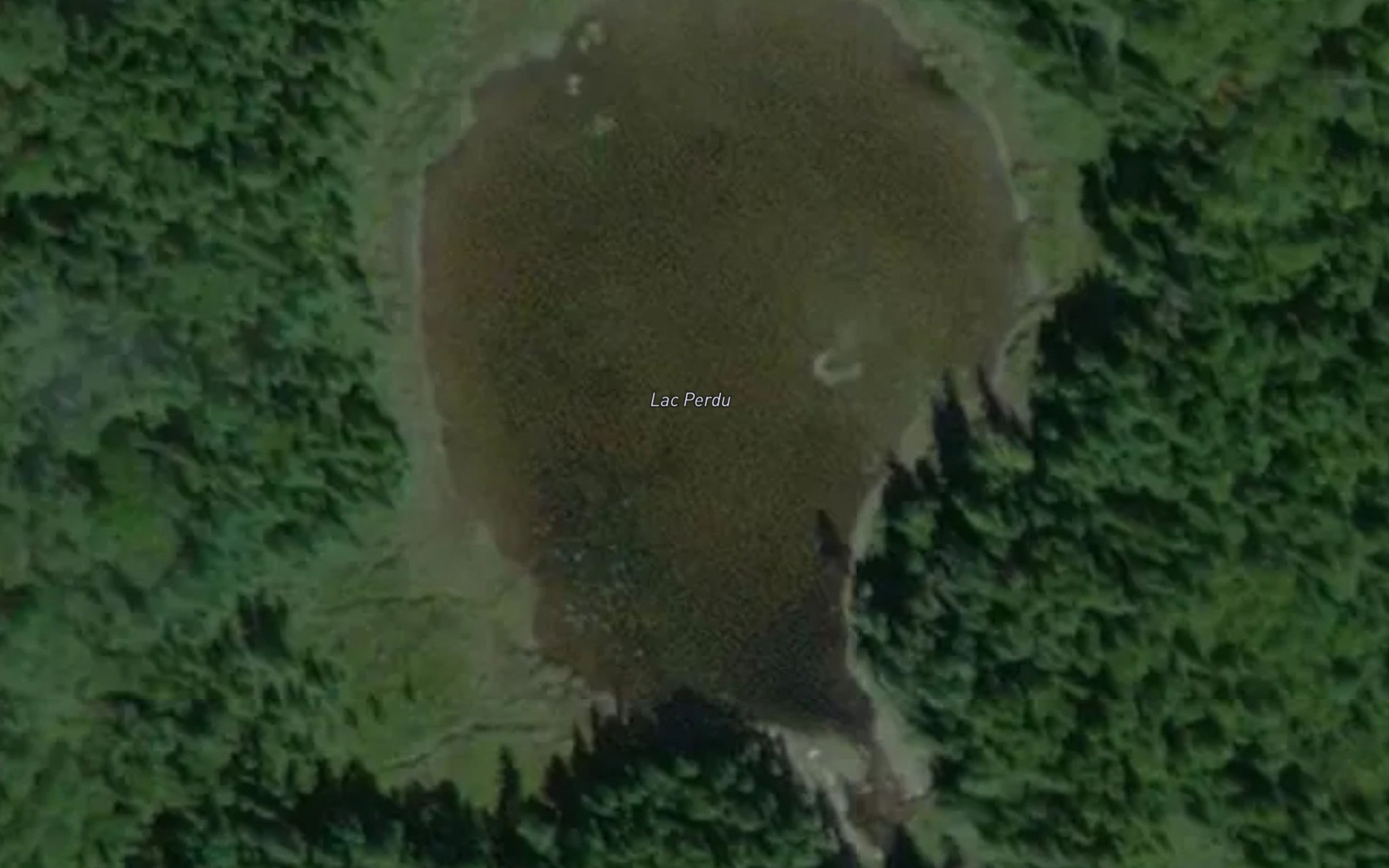 Satellite map of the Lac Perdu