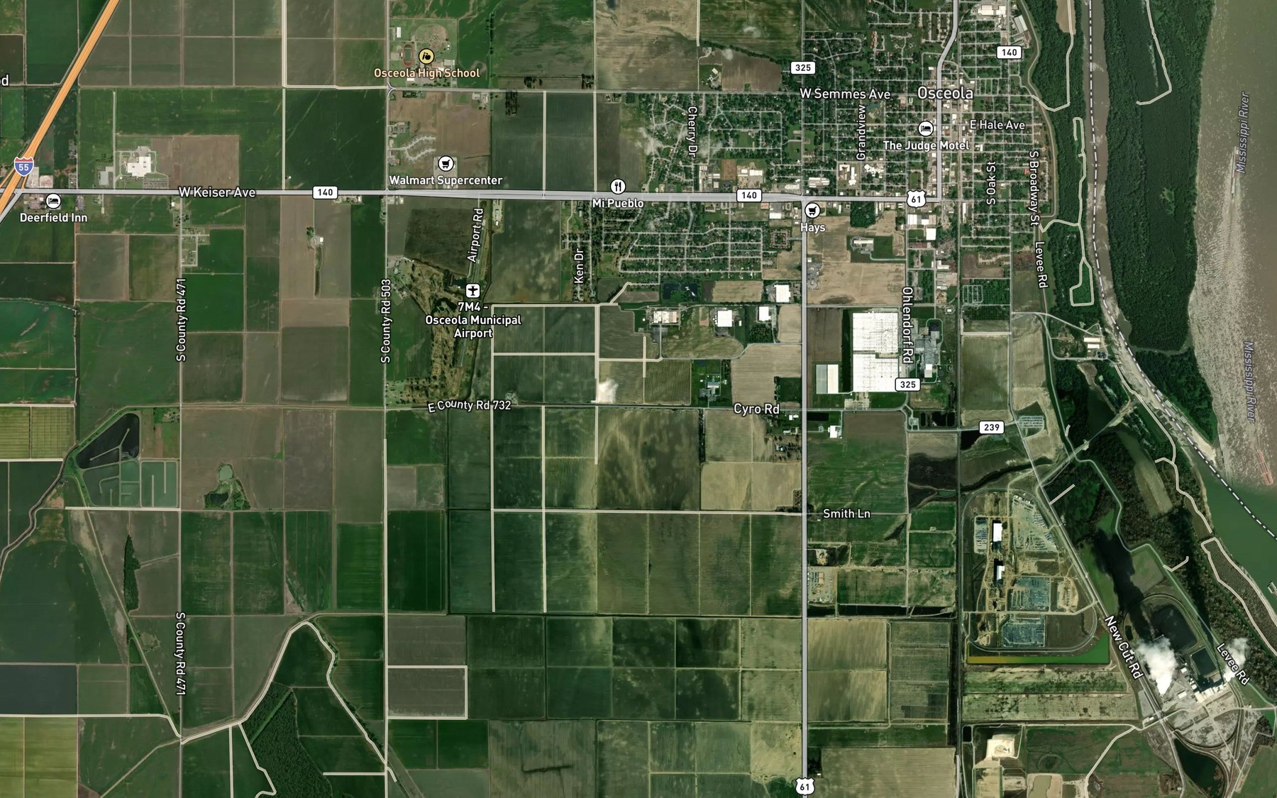 Satellite map of the Ditch Number 3