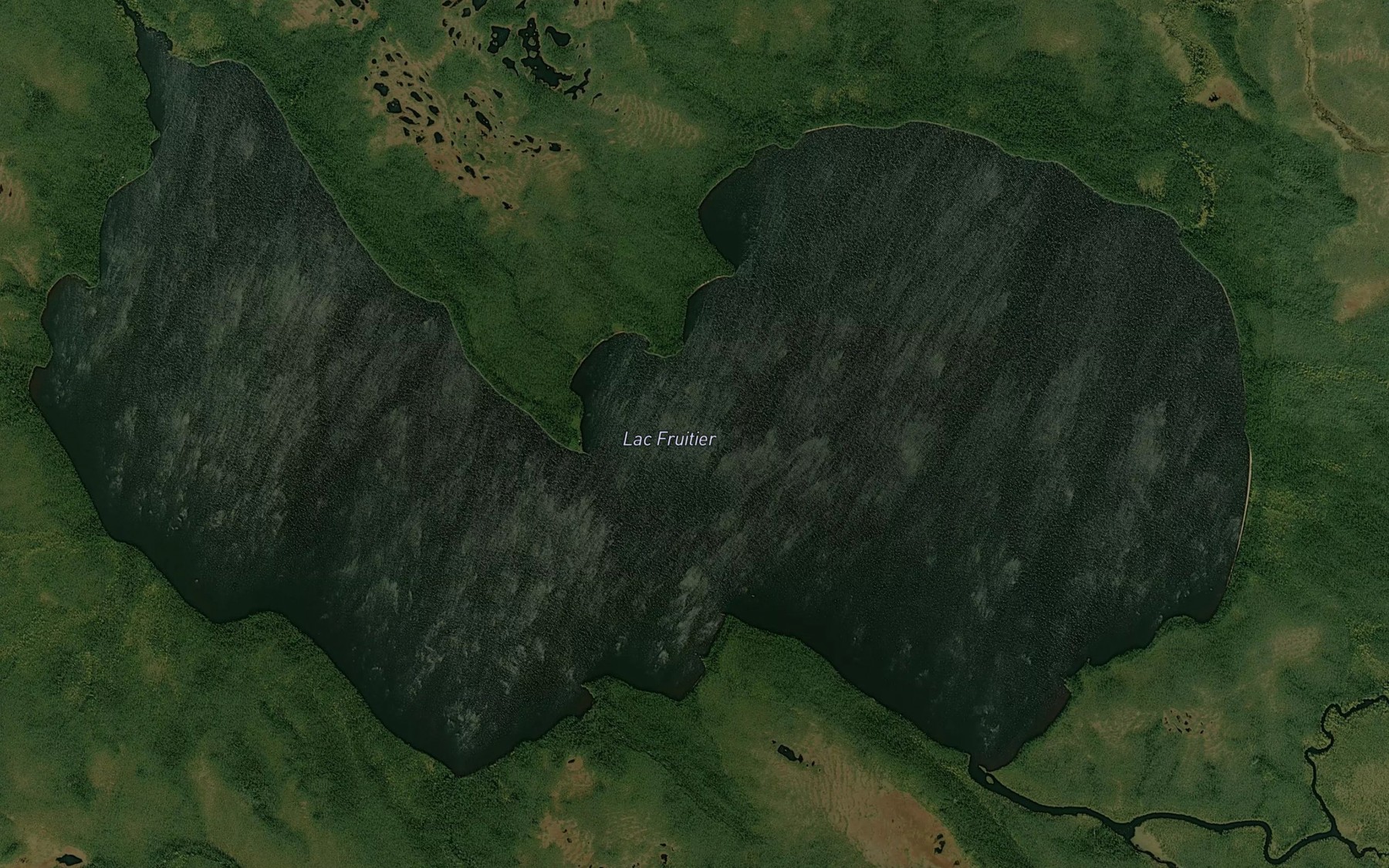 Satellite map of the Lac Fruitier