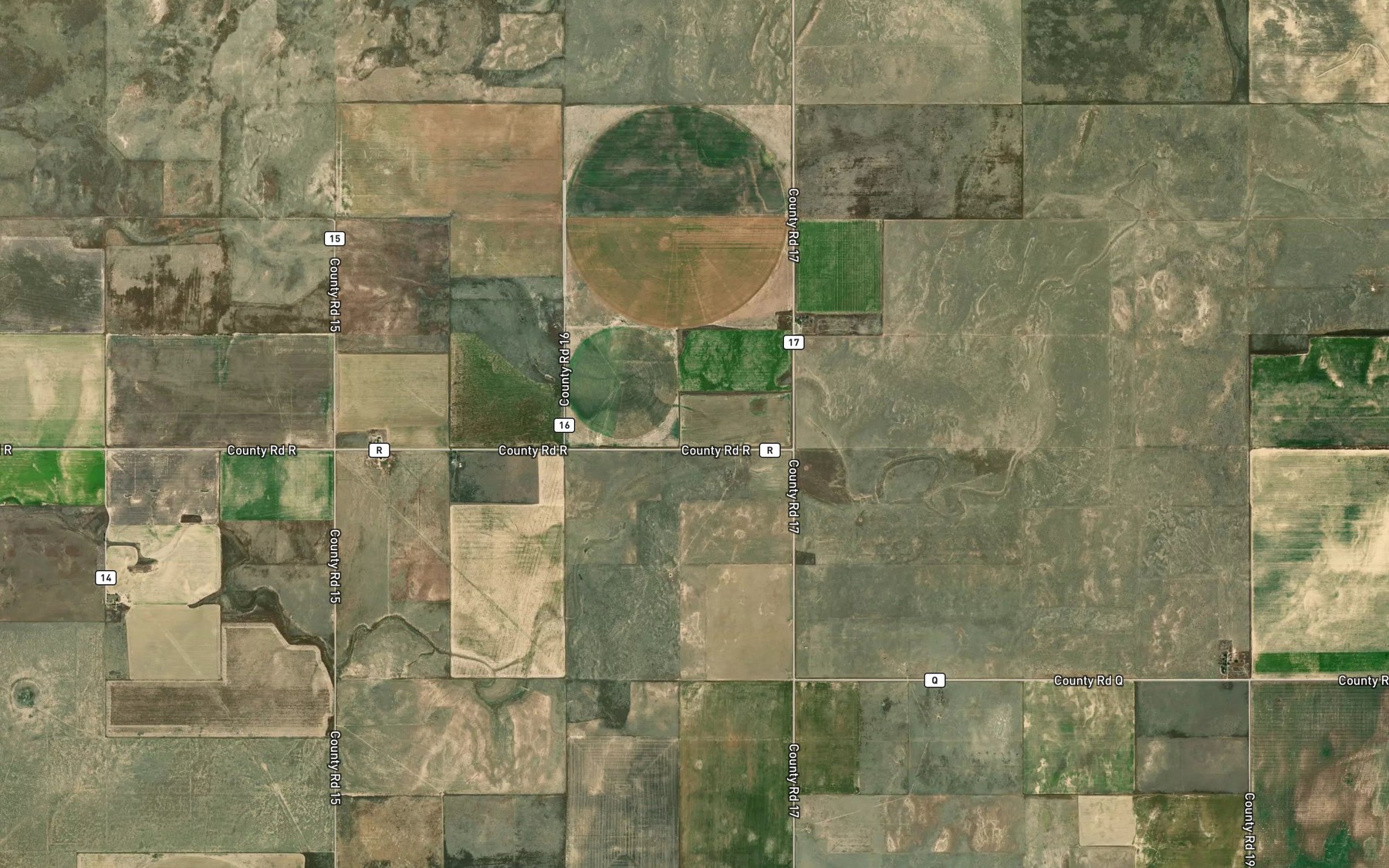 Satellite map of the South Fork Sand Arroyo