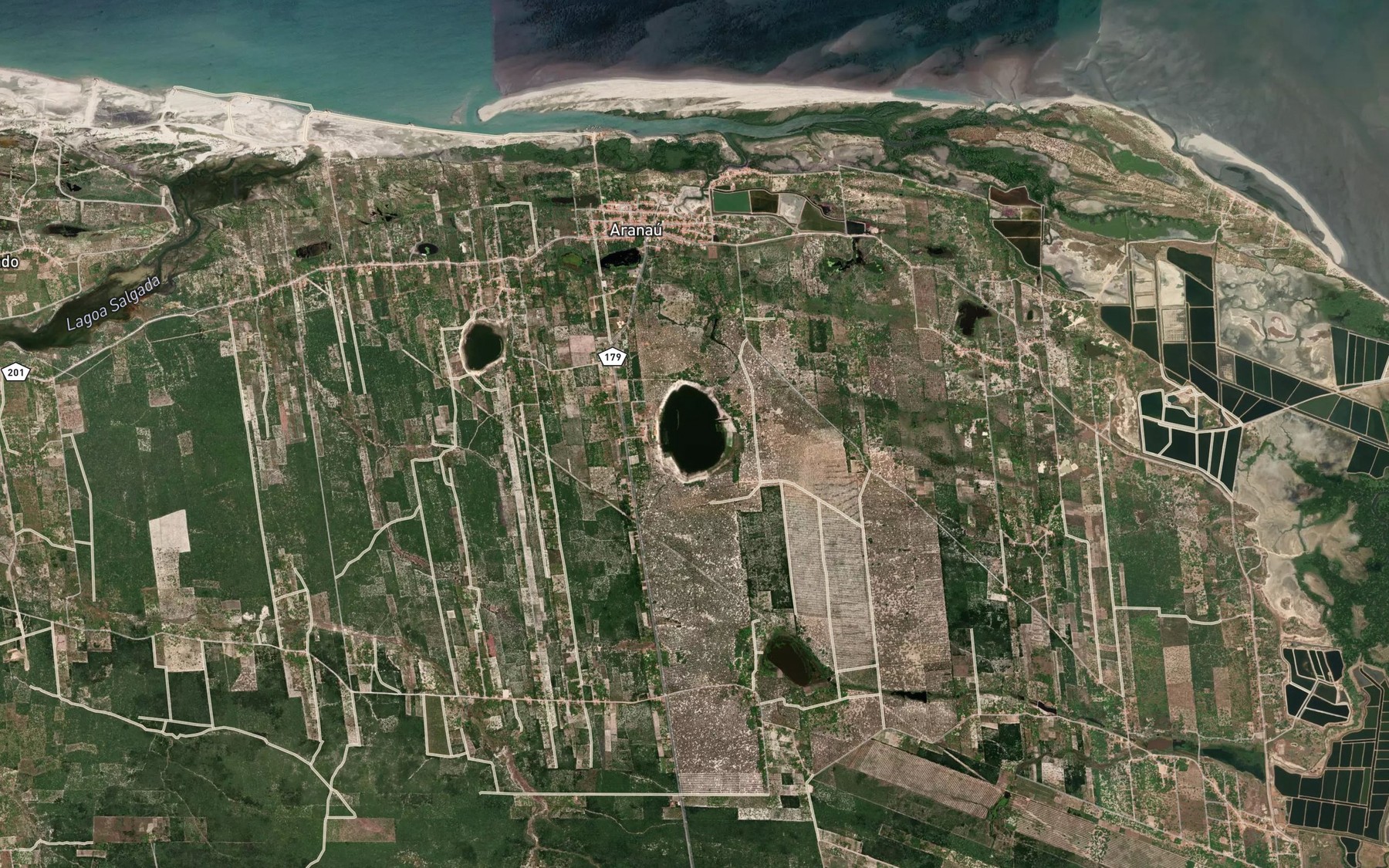 Satellite map of the Lagoa dos Tanques