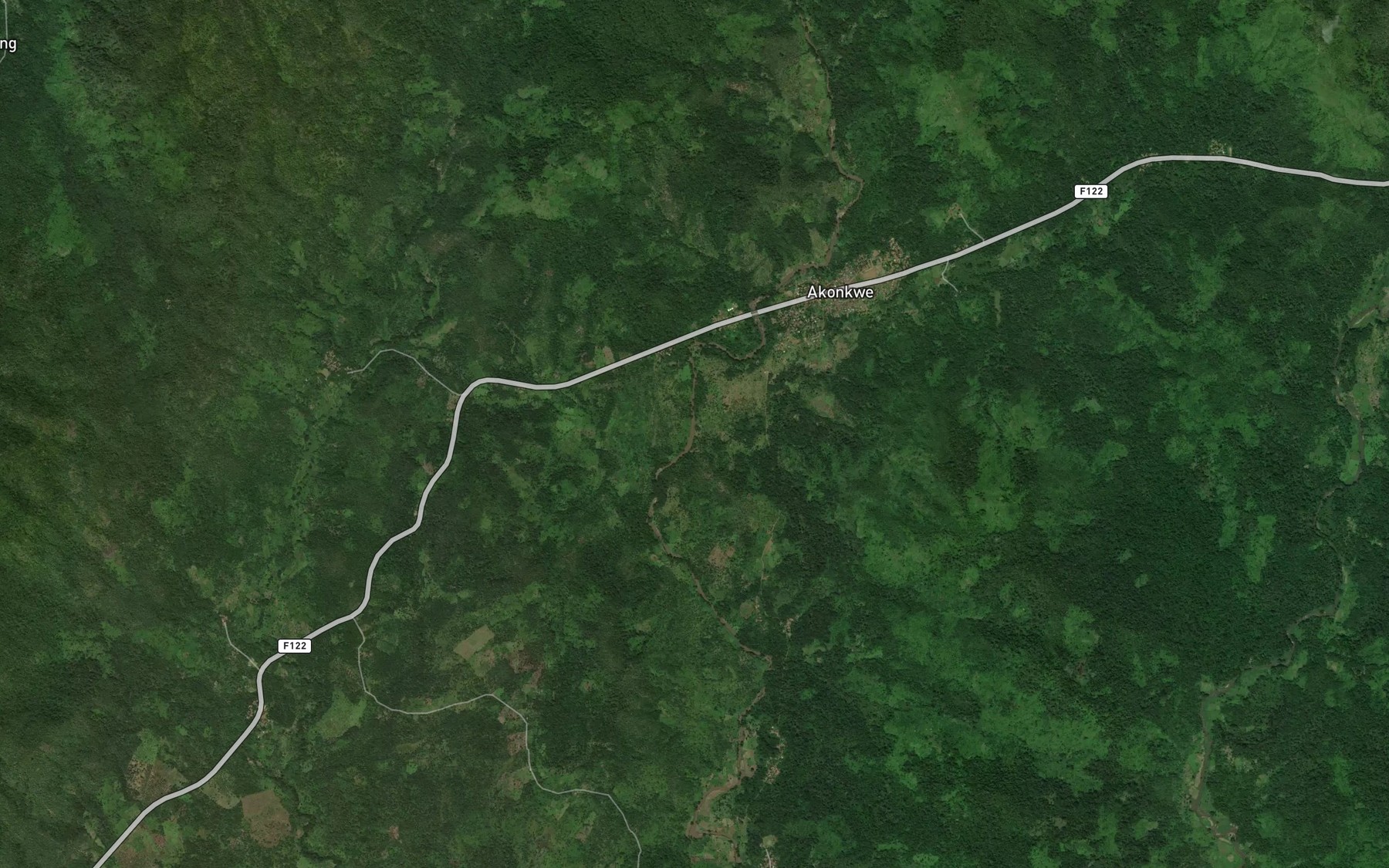 Satellite map of the River Wakwo
