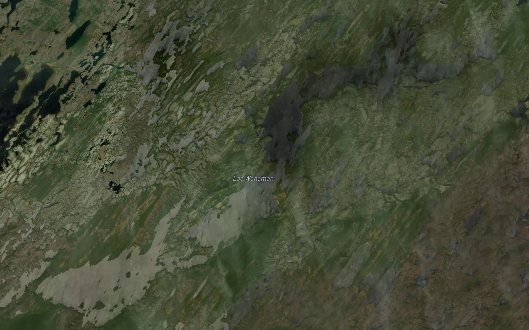 Satellite map of the Lac Wahemen