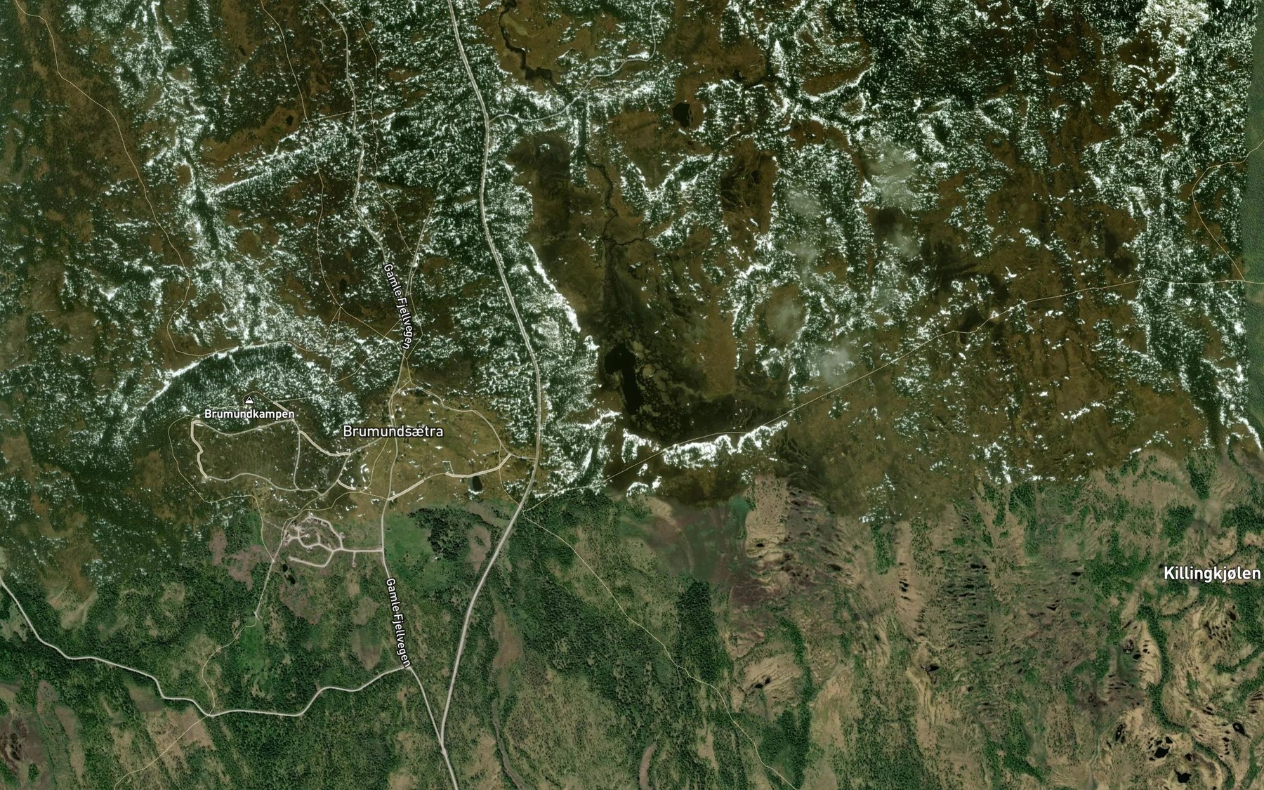 Satellite map of the Lavsjoen