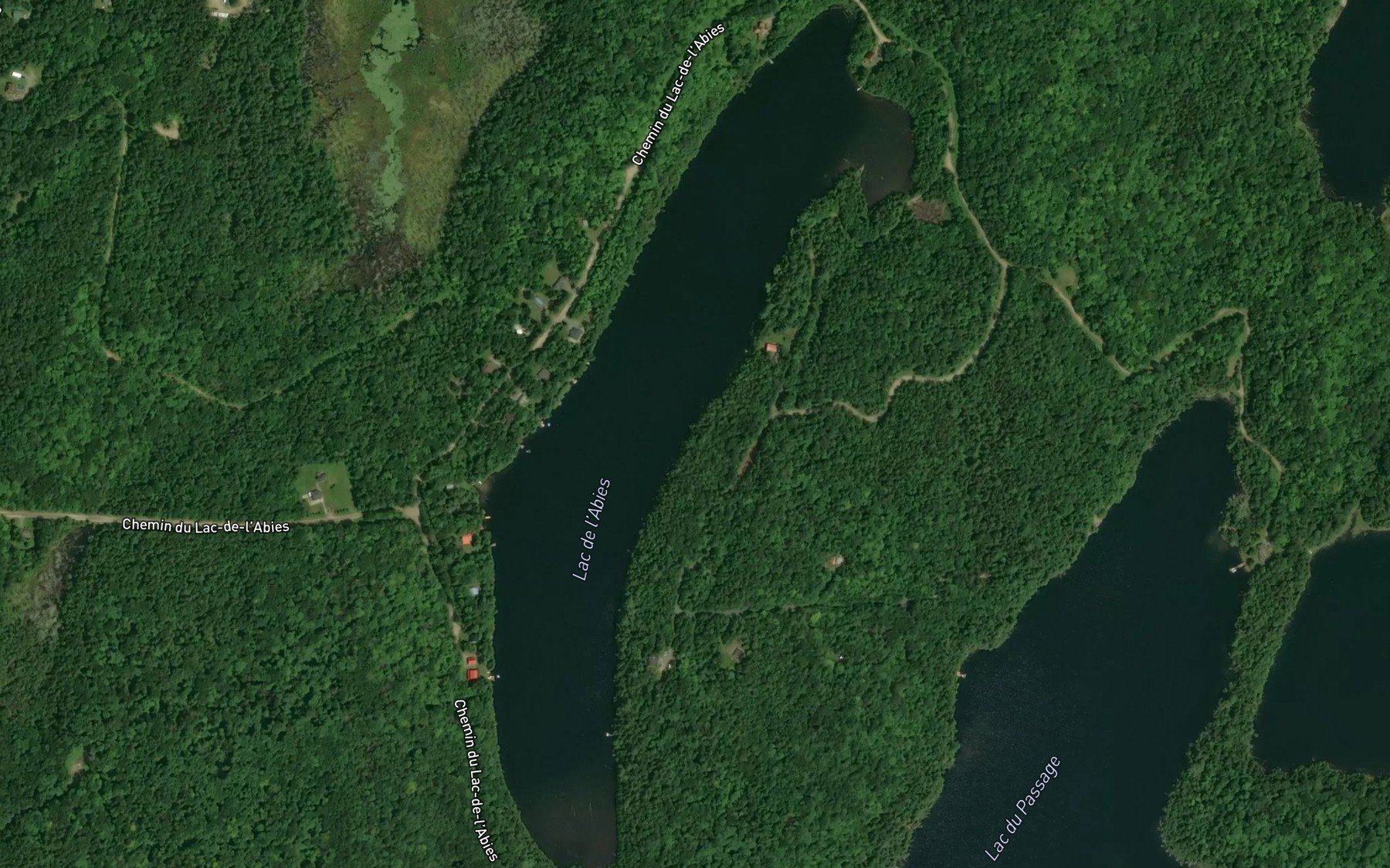 Satellite map of the Lac de l'Abies
