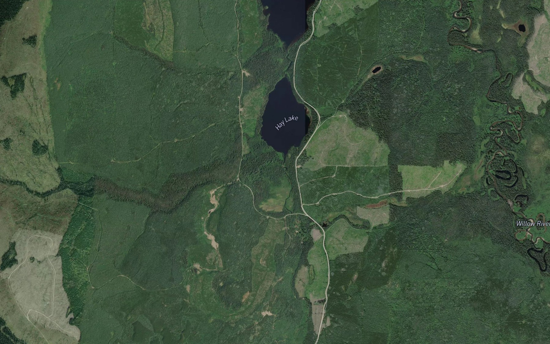 Satellite map of the Gold Creek
