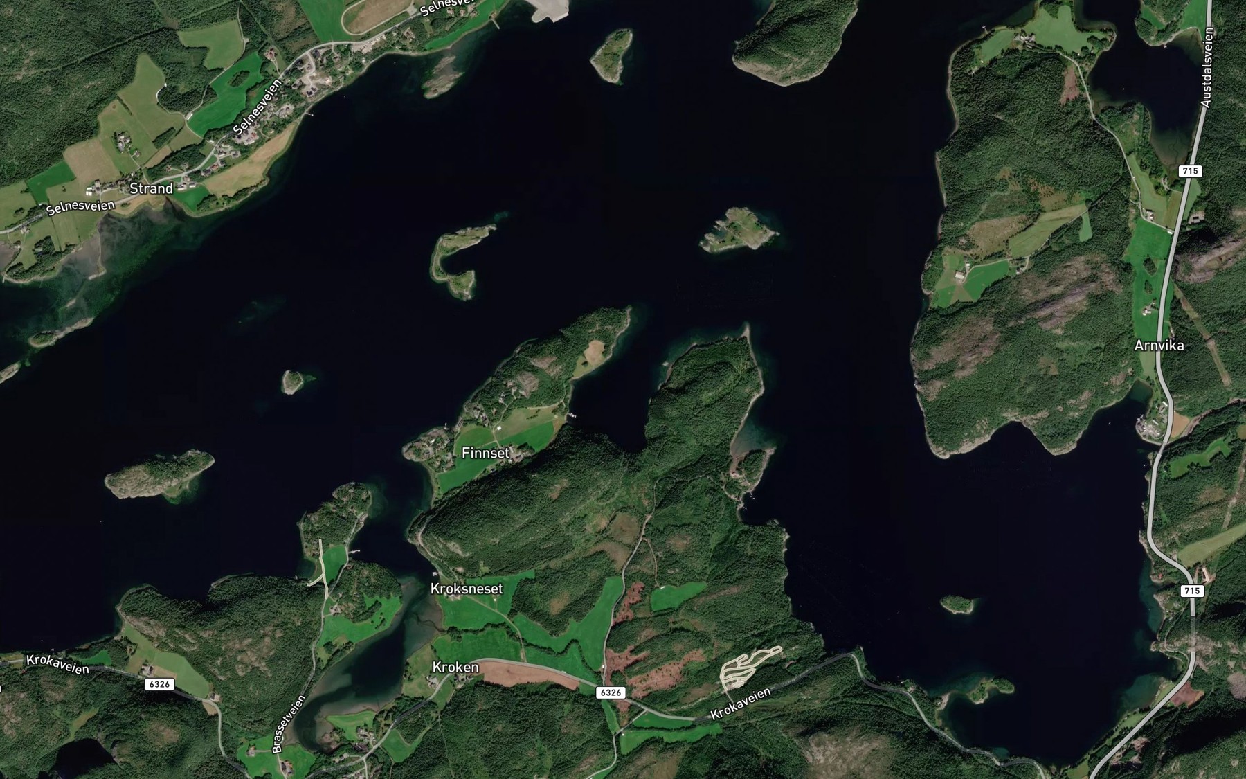 Satellite map of the Ostervagen