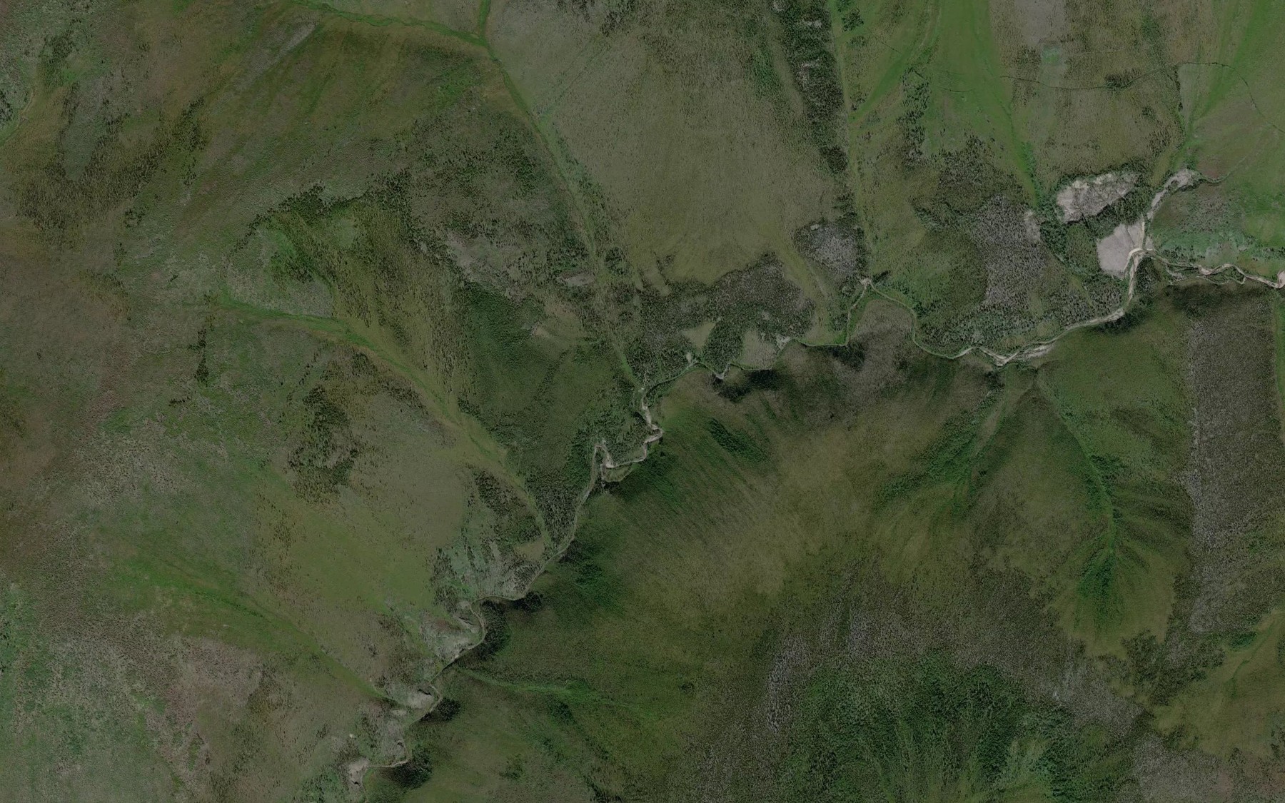 Satellite map of the Little Johnny Creek