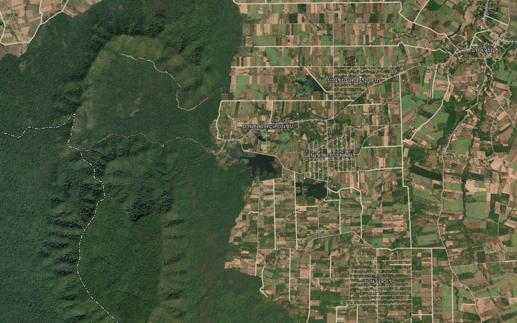 Satellite map of the Ang Kep Nam Khlong Kat Tanao Yai Song
