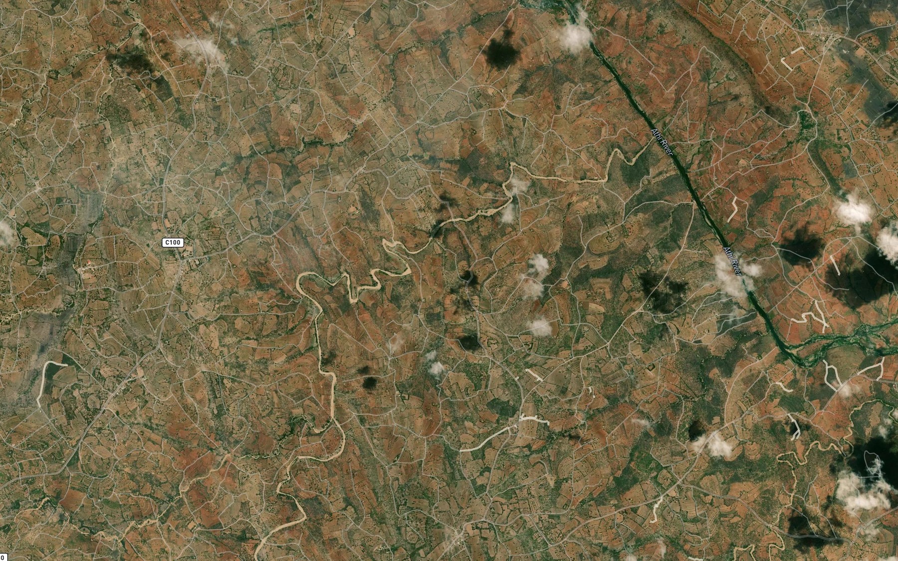 Satellite map of the Malumani Dam