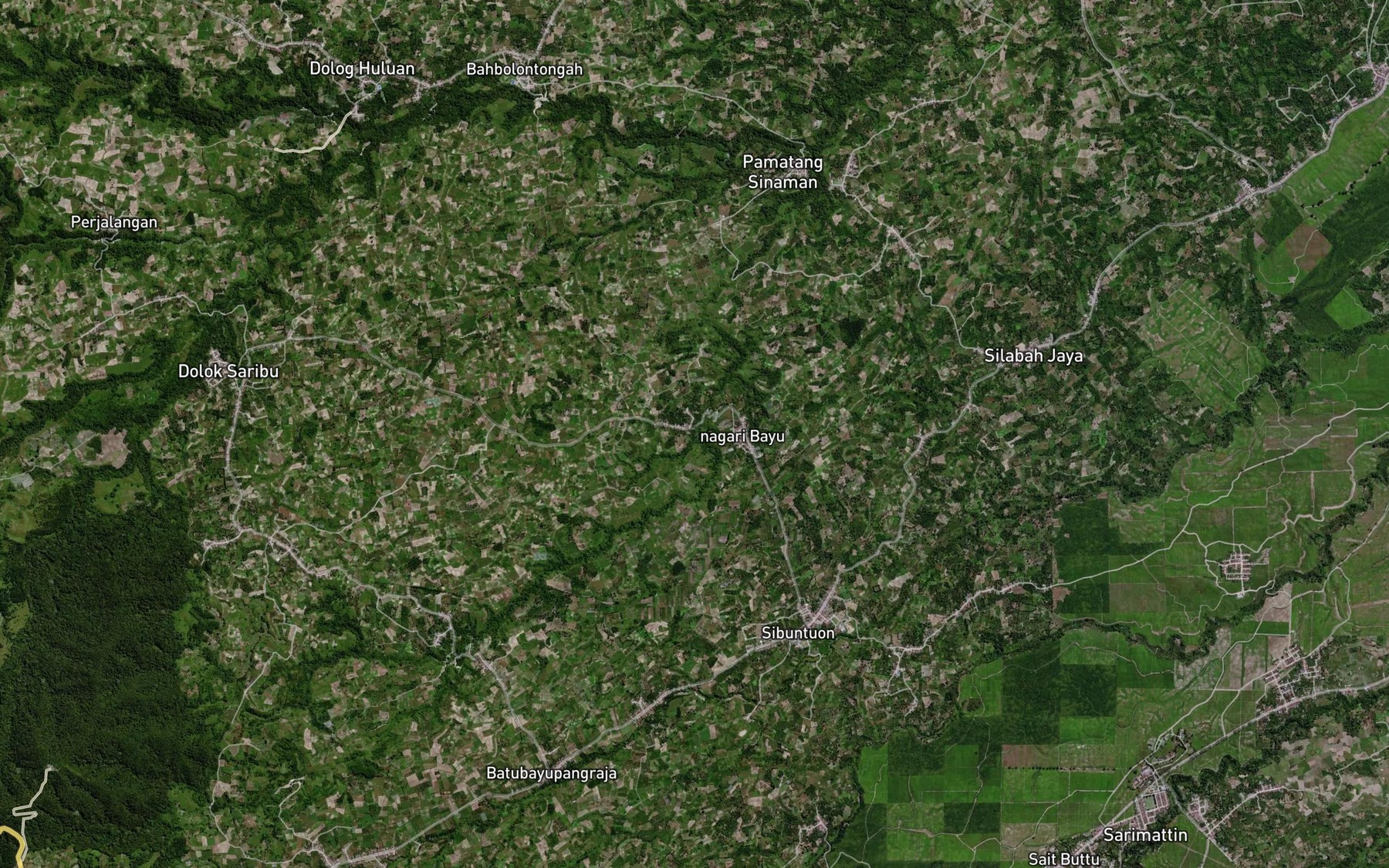 Satellite map of the Bah Daharu