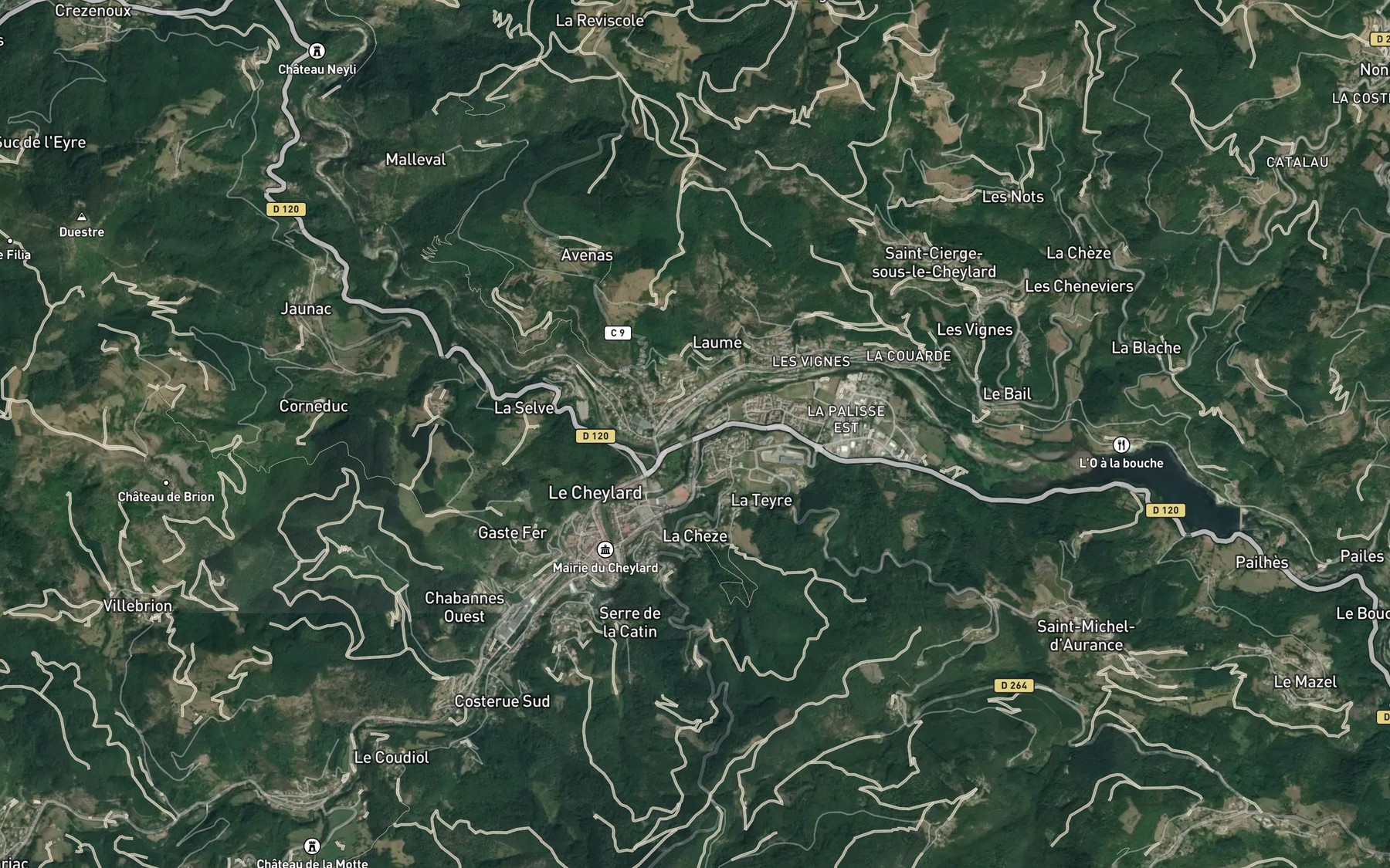 Satellite map of the Dorne
