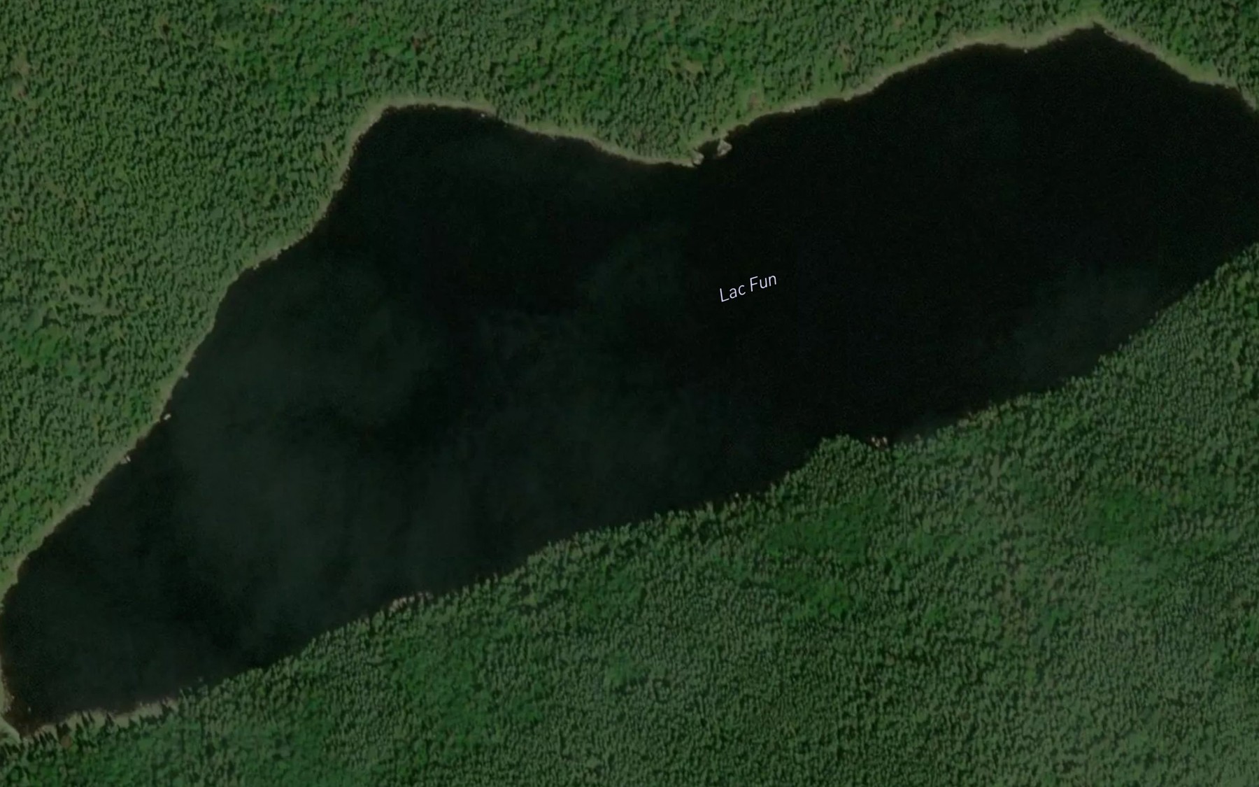 Satellite map of the Lac Fun