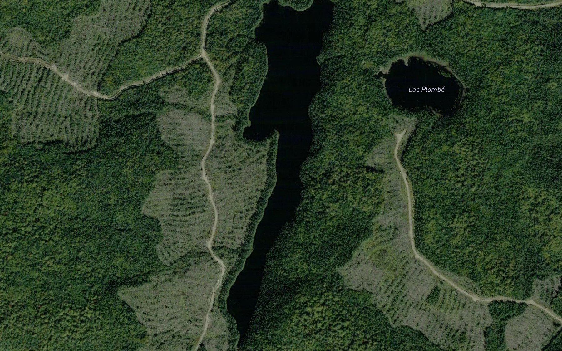 Satellite map of the Lac Megan