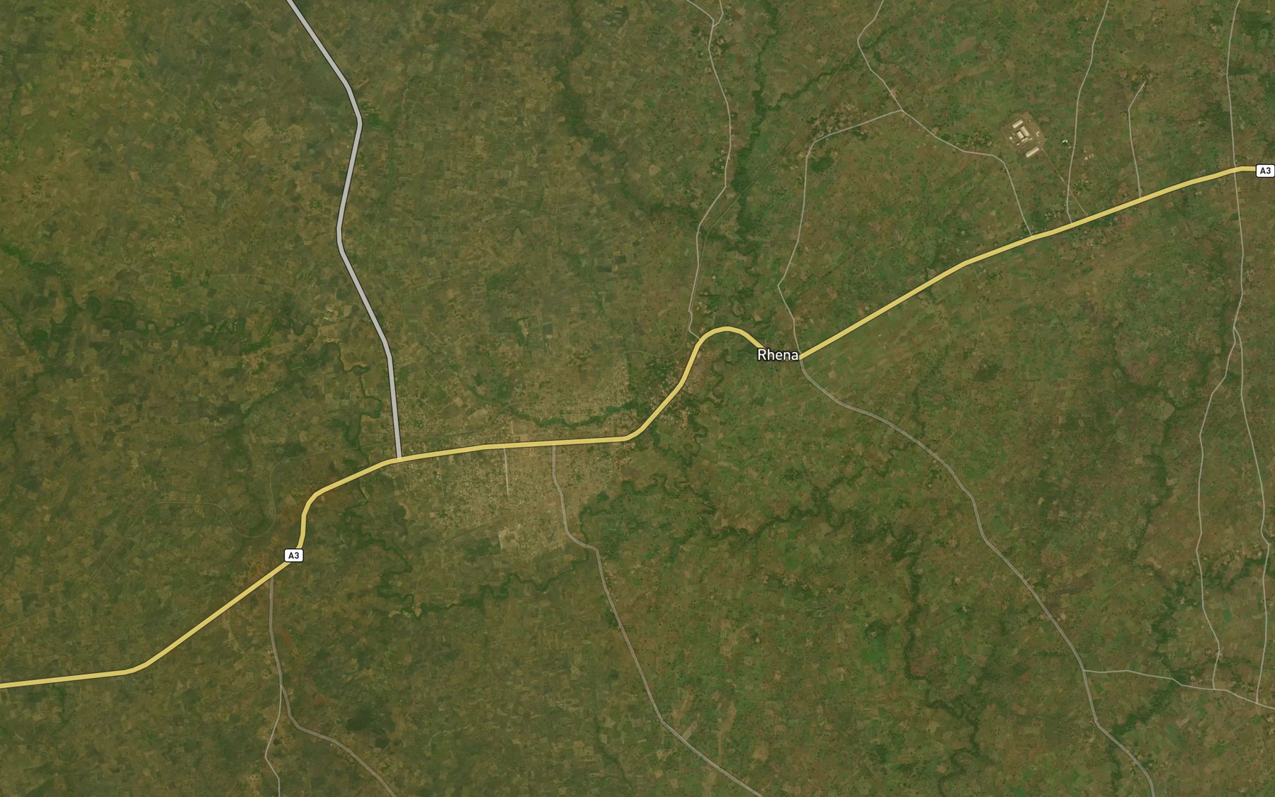 Satellite map of the River Aberekeke