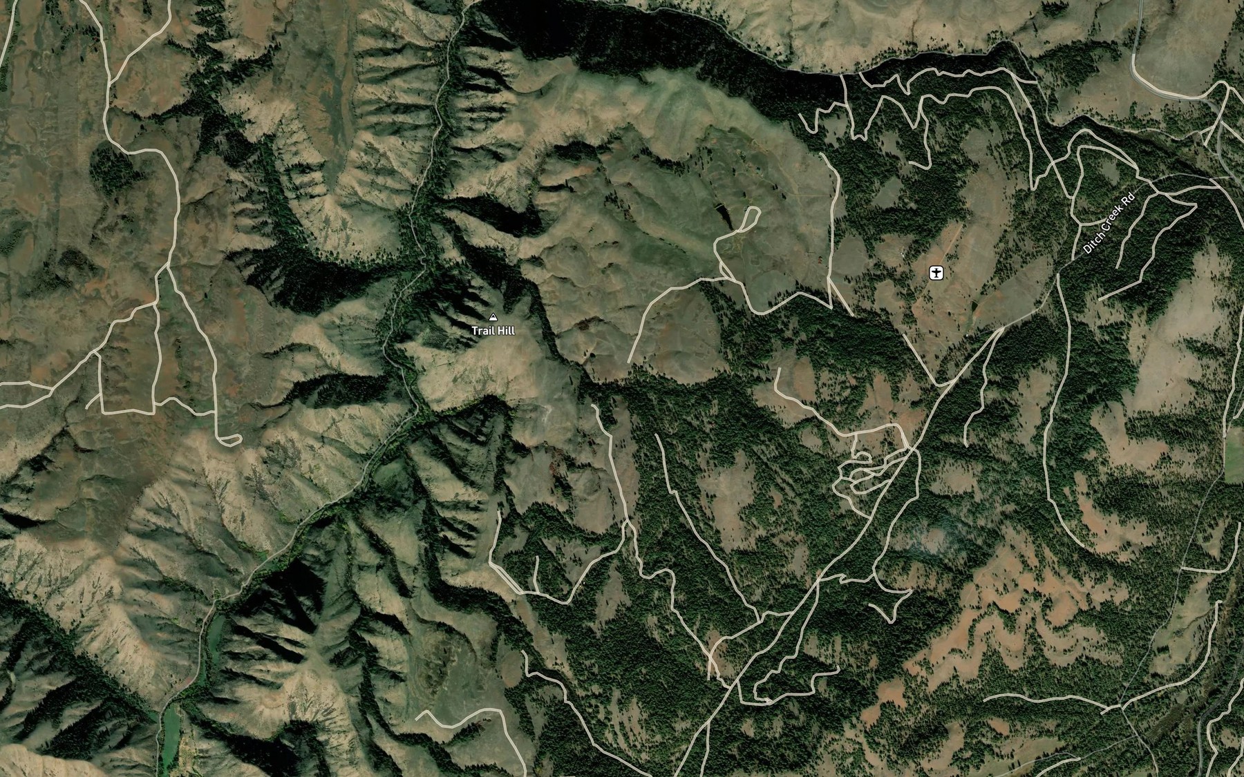 Satellite map of the Clifton Spring