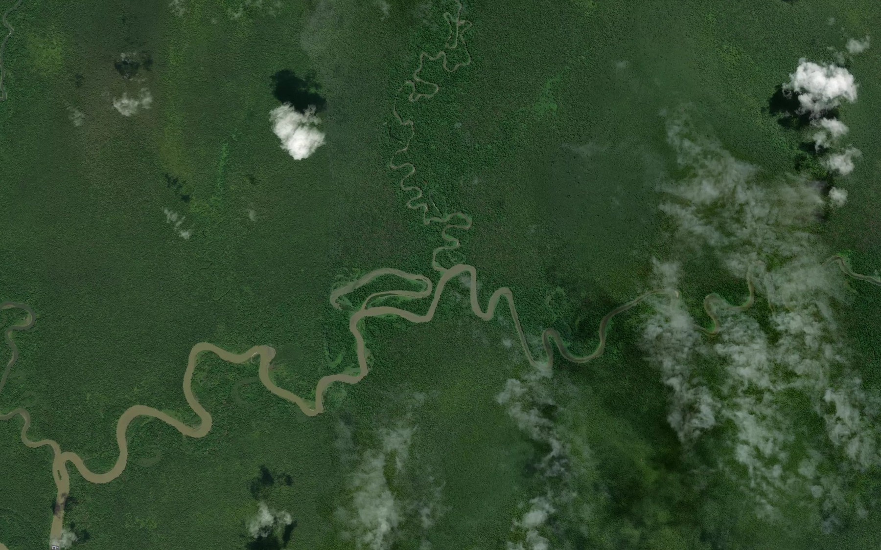 Satellite map of the Tau Creek