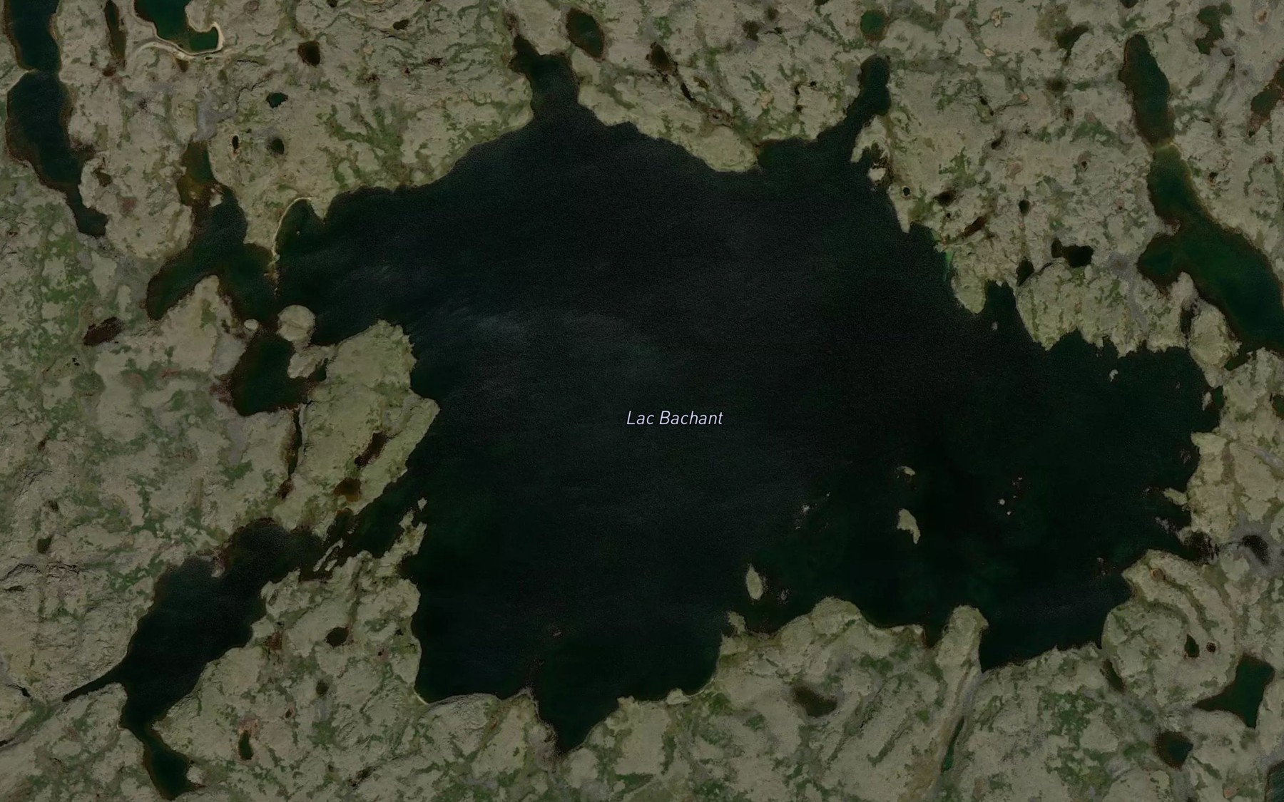 Satellite map of the Lac Bachant