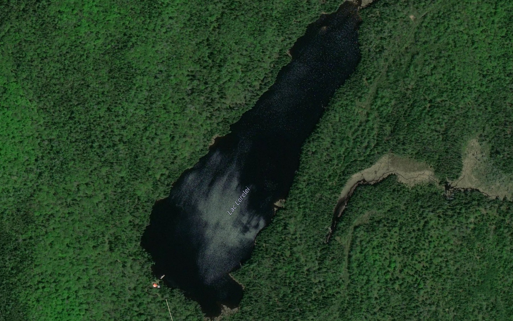 Satellite map of the Lac Lorelei