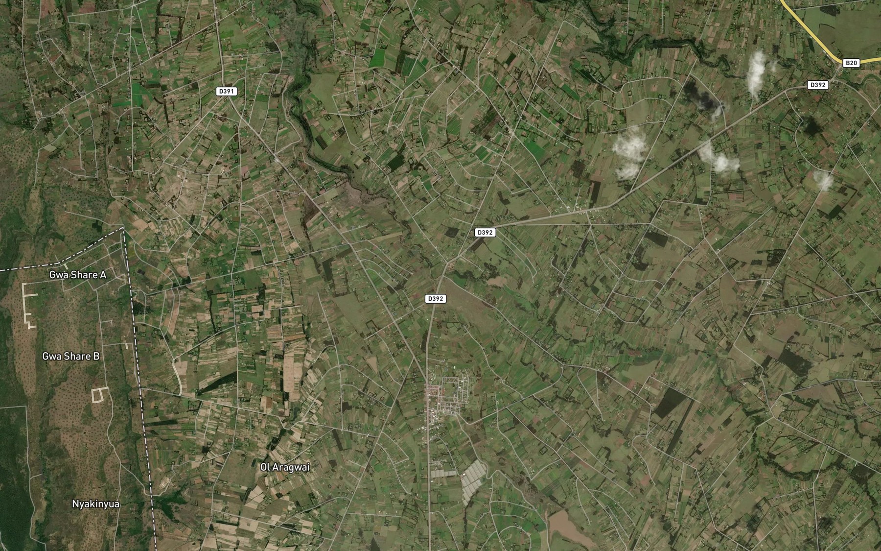 Satellite map of the Kahuru