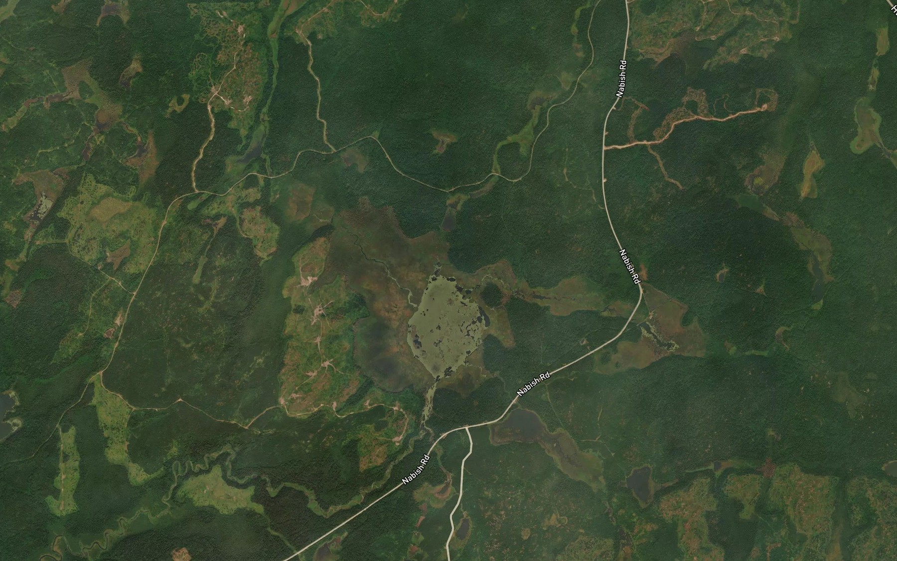 Satellite map of the Nabish Lake